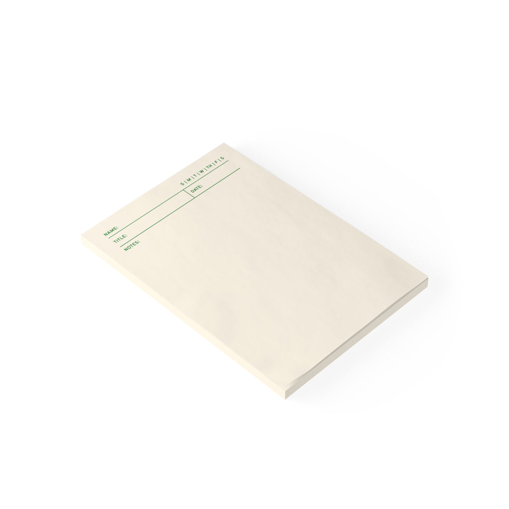 Task Tracker Post-it® Note Pads - White