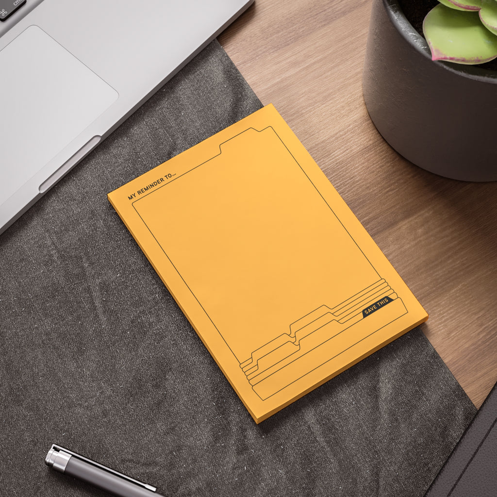 Daily Post-it® Note Pads - Gold
