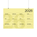 2026 Matte Horizontal Poster - Yellow