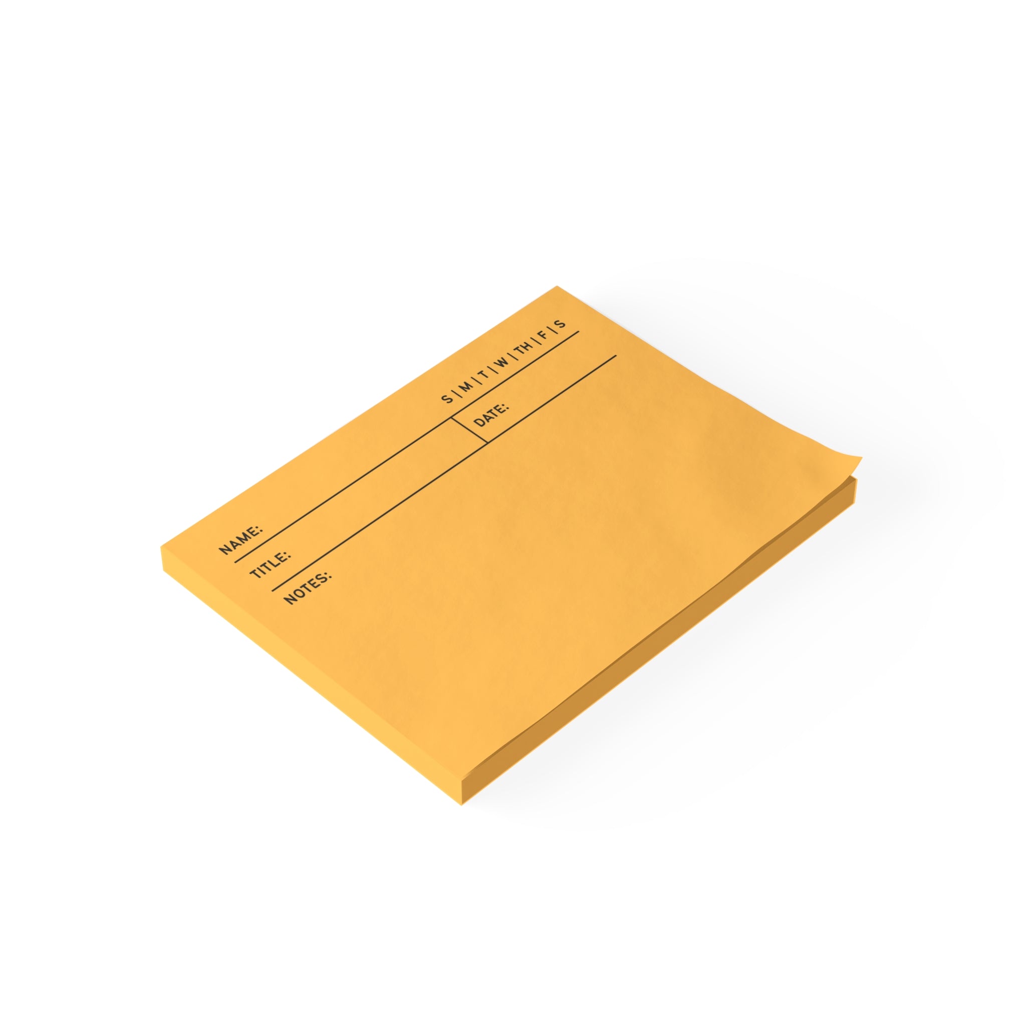 Task Tracker Post-it® Note Pads - Gold