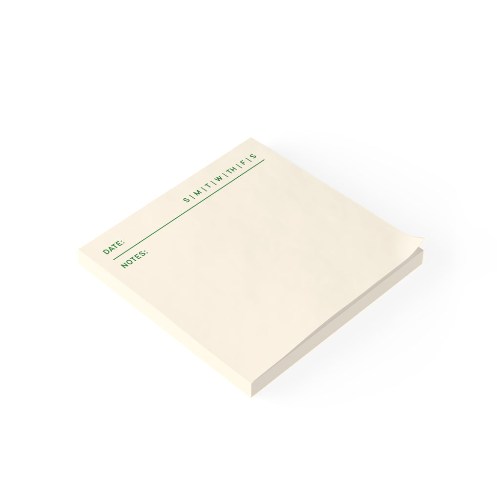 Task Tracker Post-it® Note Pads - White