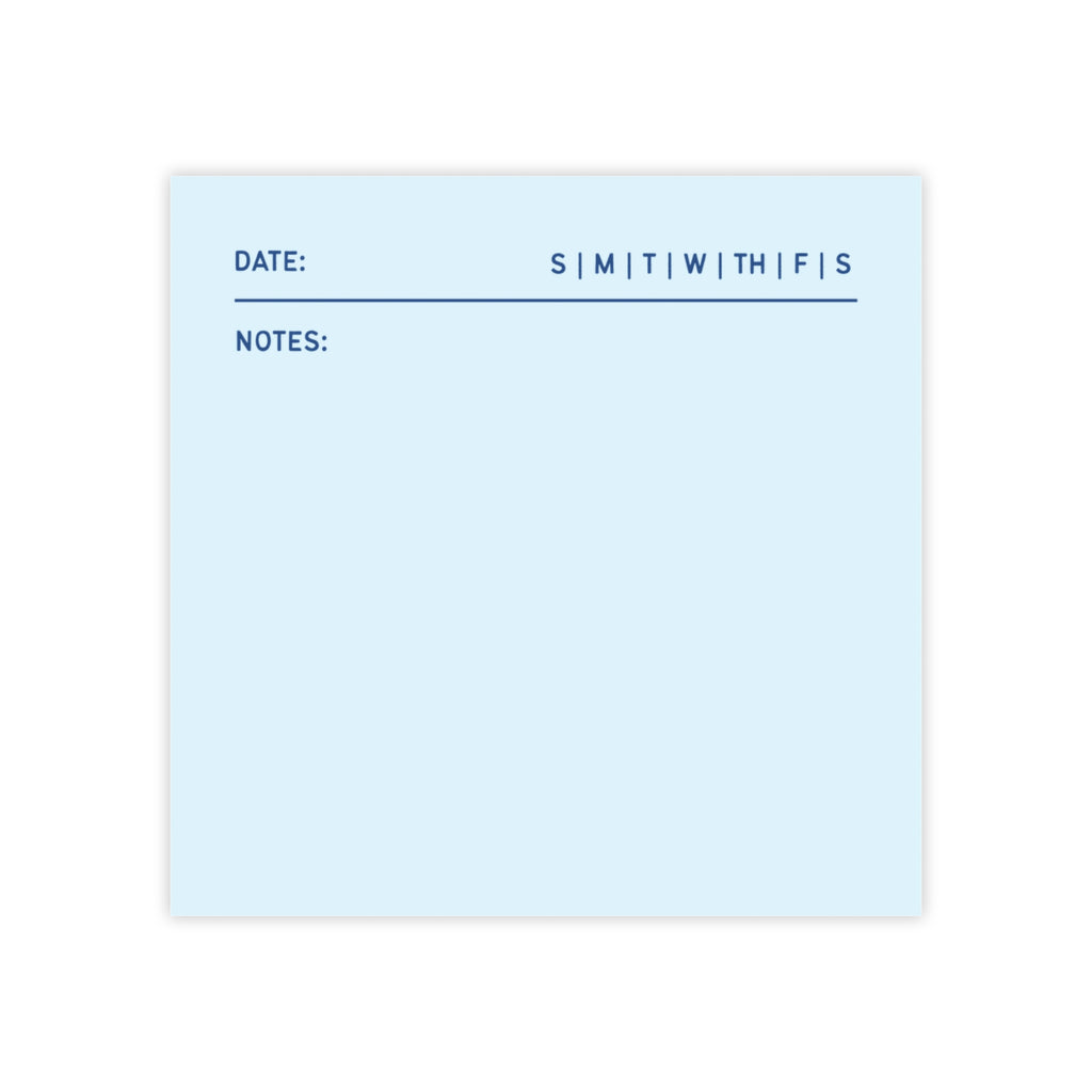 Task Tracker Post-it® Note Pads - Blue