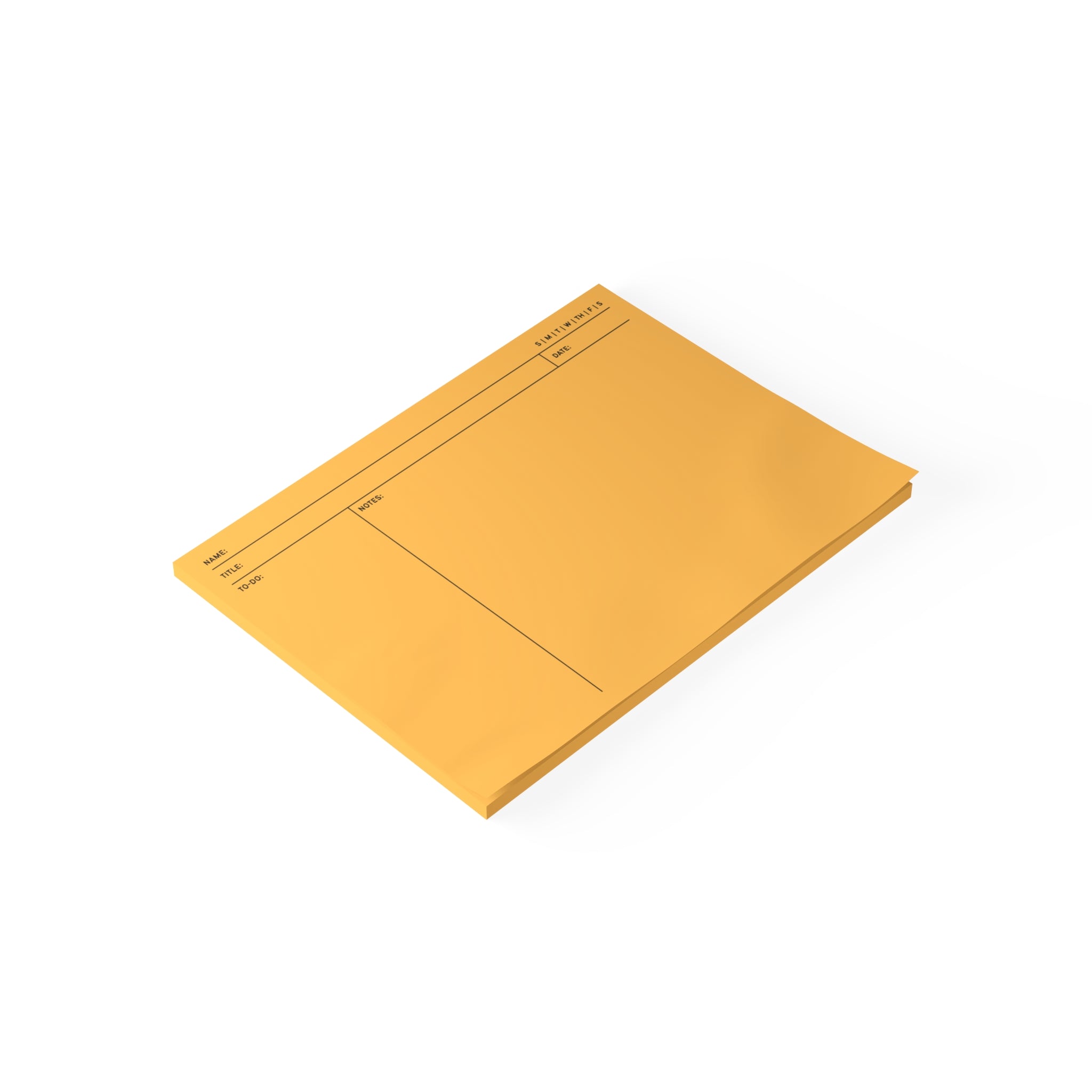Task Tracker Post-it® Note Pads - Gold