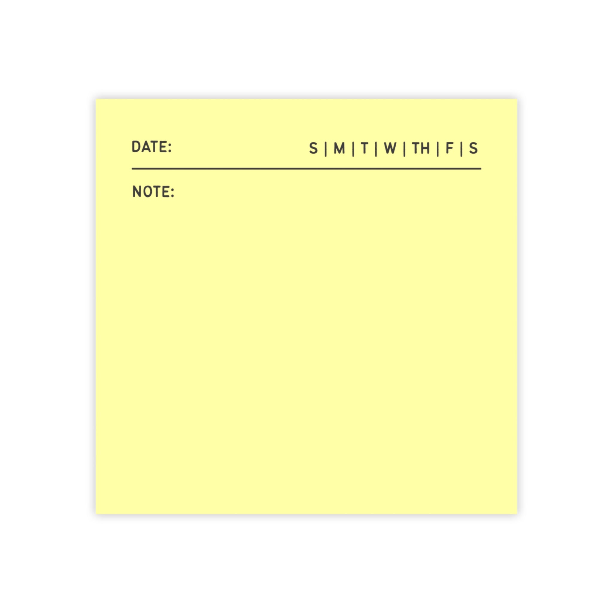 Task Tracker Post-it® Note Pads - Yellow