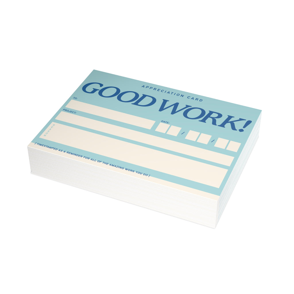 Good Work! Greeting Card Bundles (envelopes included)