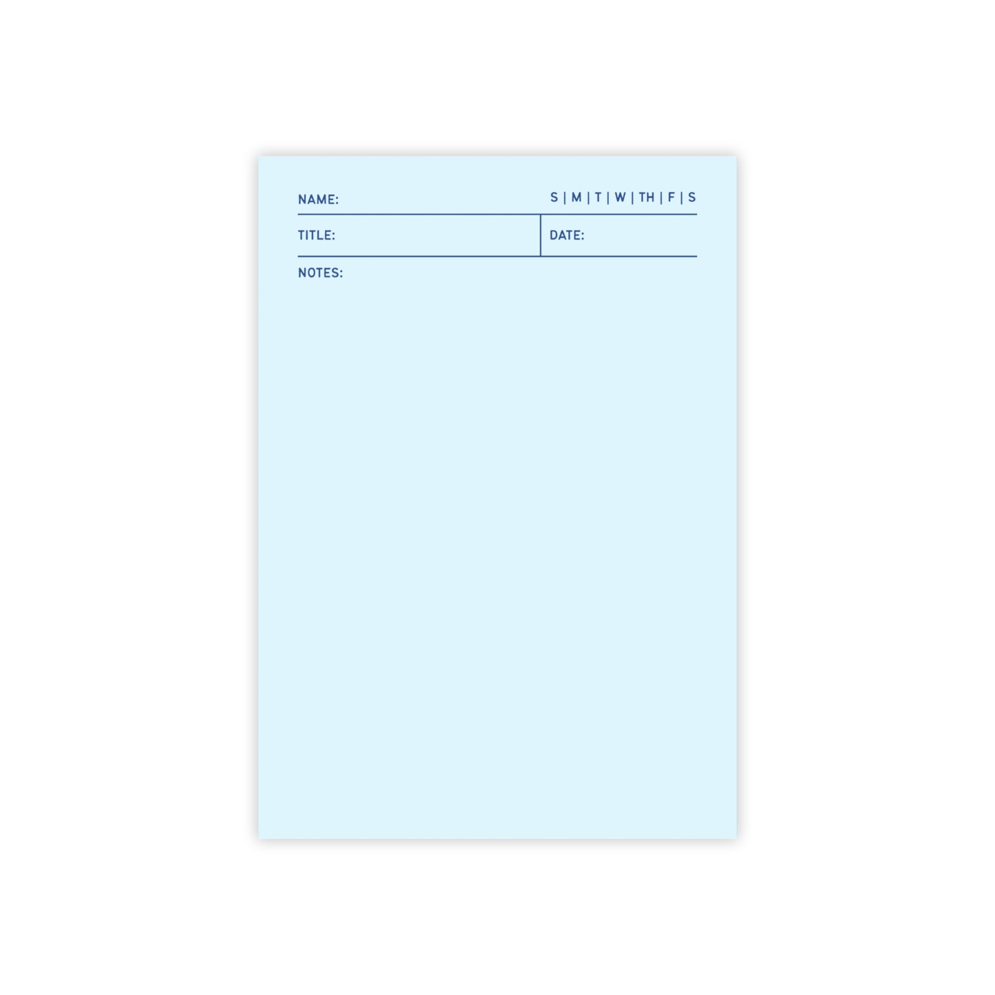 Task Tracker Post-it® Note Pads - Blue