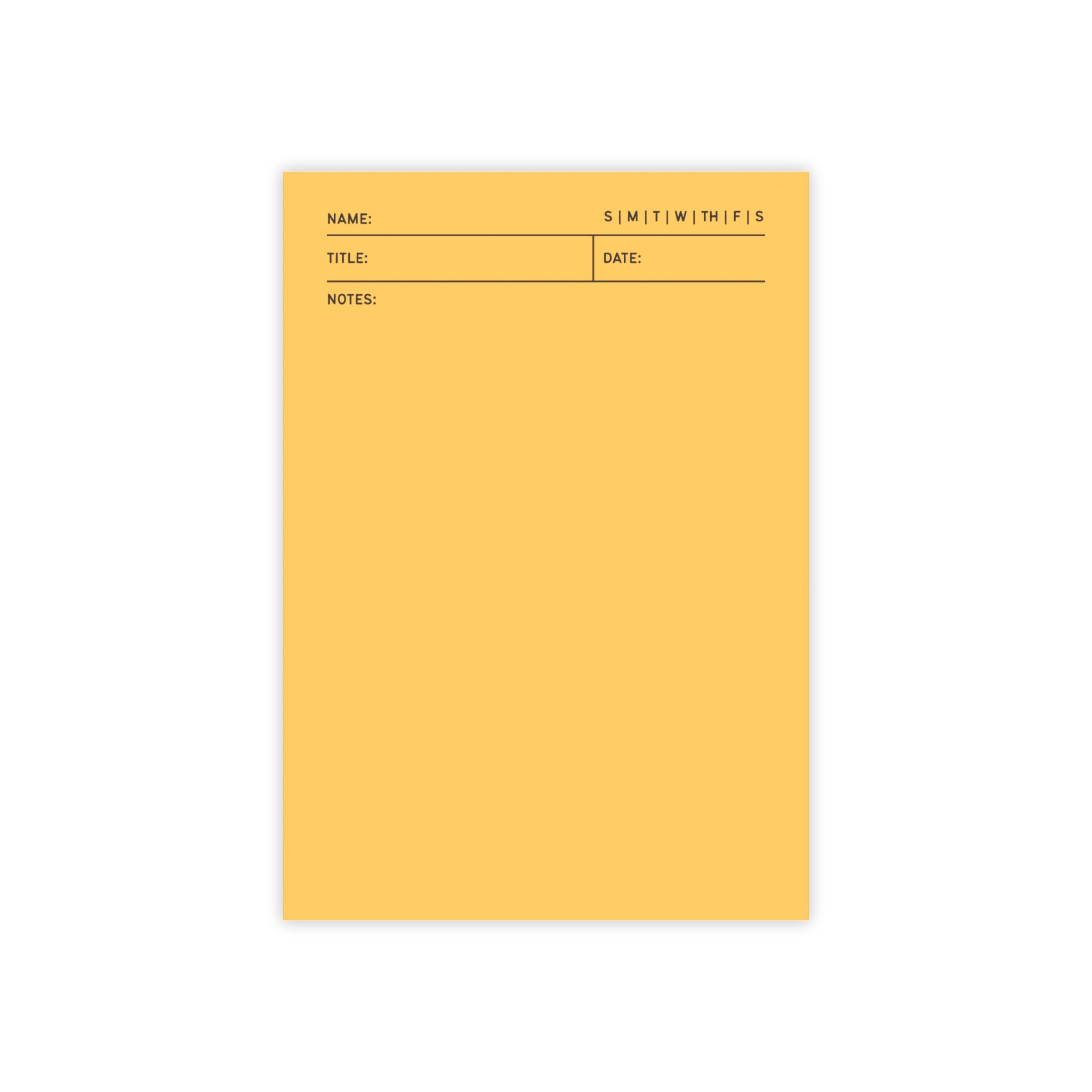 Task Tracker Post-it® Note Pads - Gold