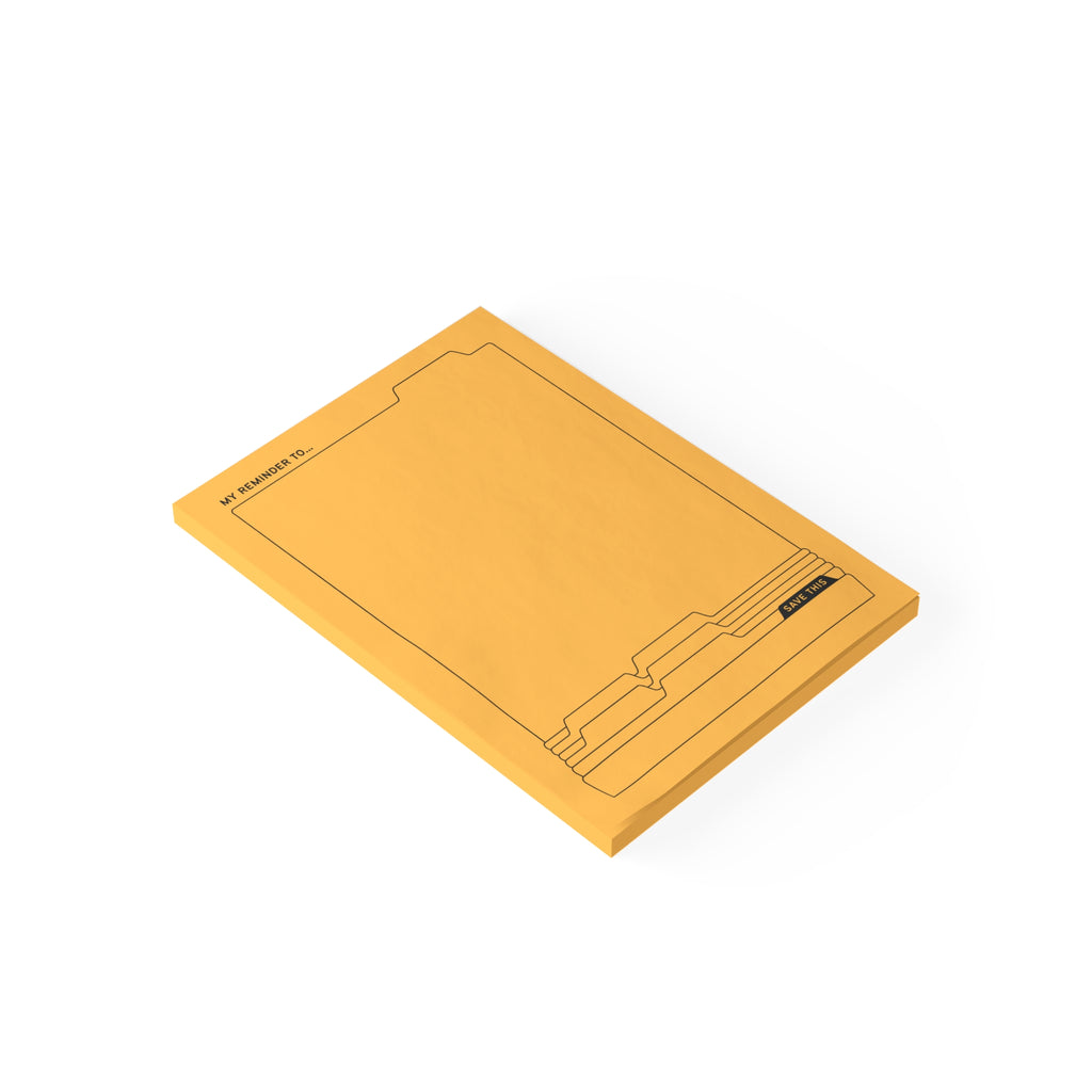 Daily Post-it® Note Pads - Gold