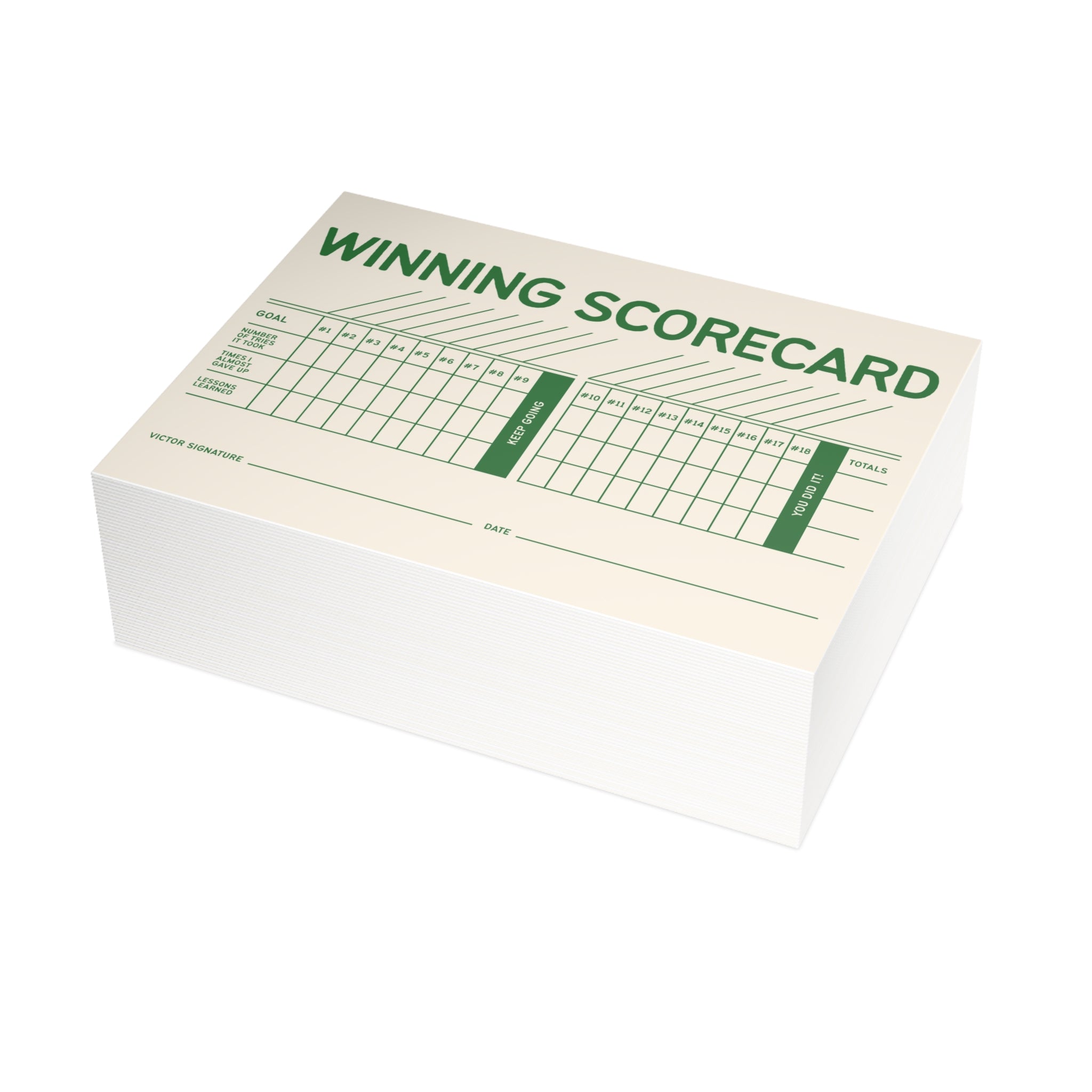 Winning Scorecard Greeting Card Bundles (envelopes included)