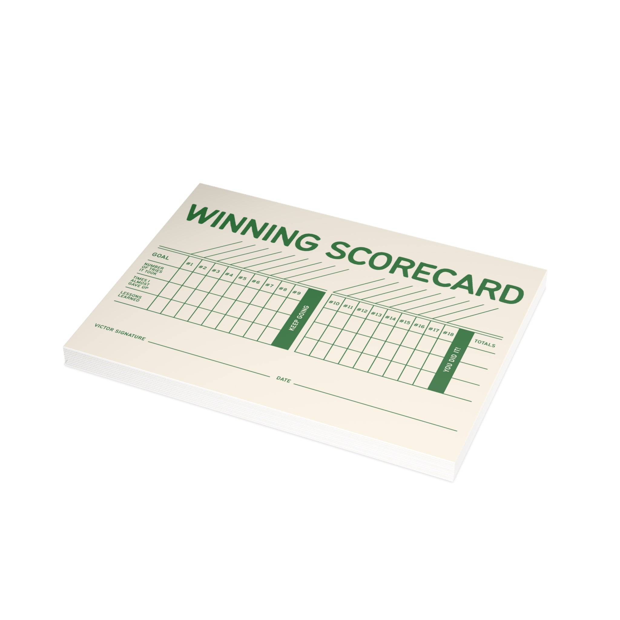 Winning Scorecard Greeting Card Bundles (envelopes included)