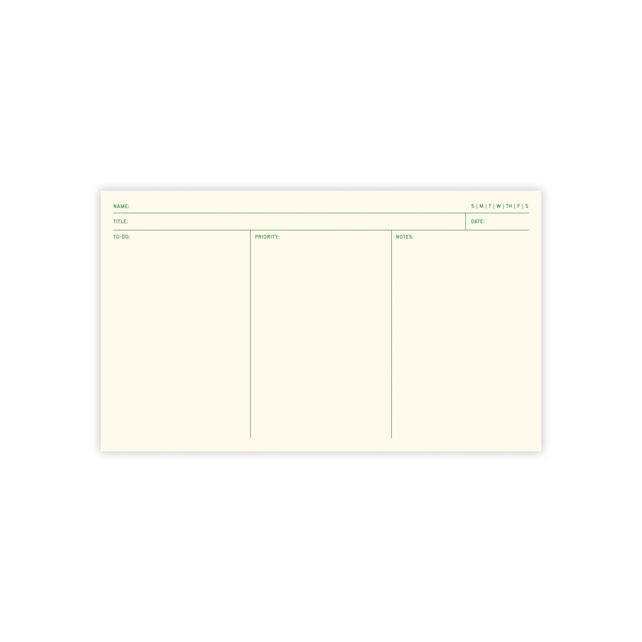 Task Tracker Post-it® Note Pads - White