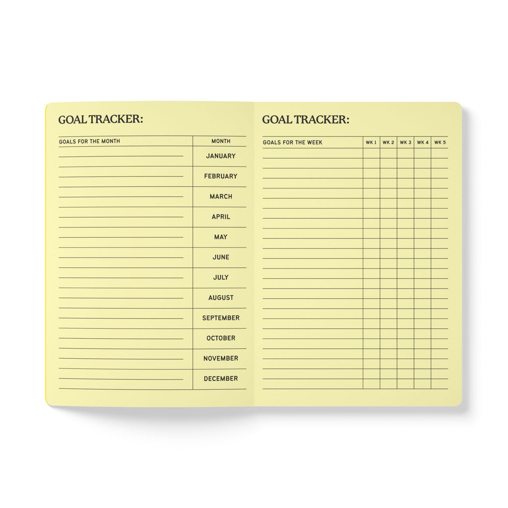 Softcover Journal (with Inside Prints) - Yellow