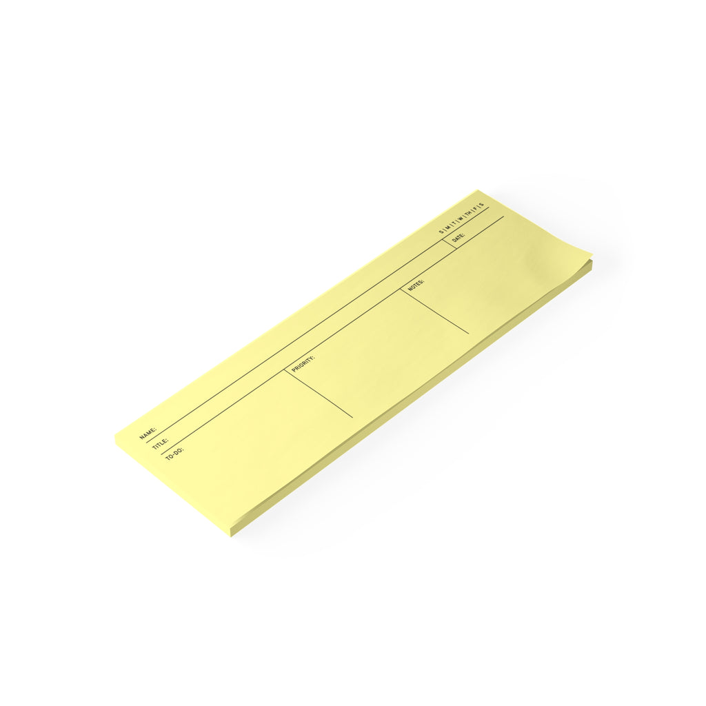 Task Tracker Post-it® Note Pads - Yellow