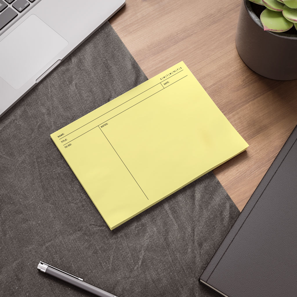 Task Tracker Post-it® Note Pads - Yellow