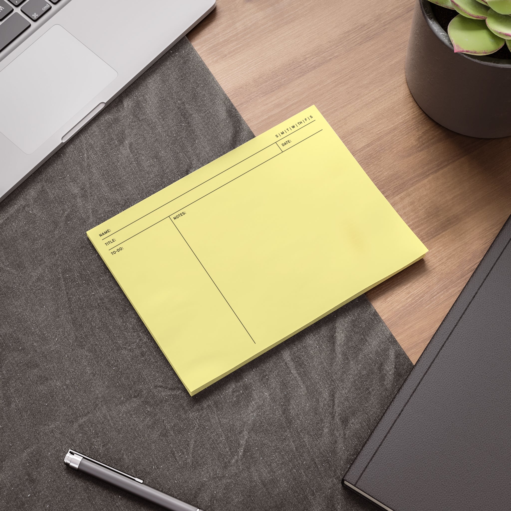 Task Tracker Post-it® Note Pads - Yellow