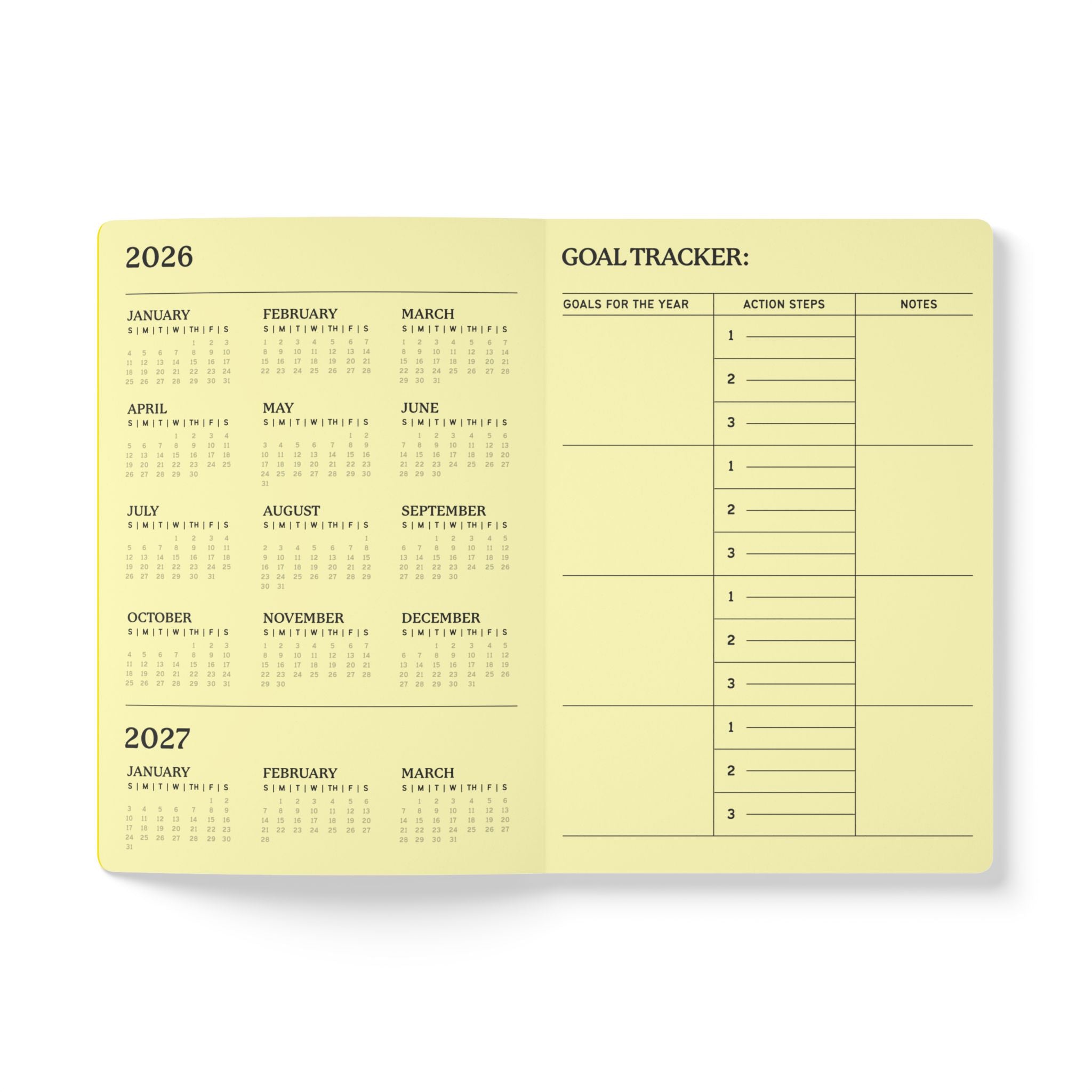 Softcover Journal (with Inside Prints) - Yellow