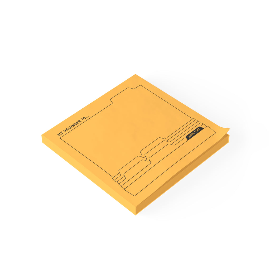 Daily Post-it® Note Pads - Gold