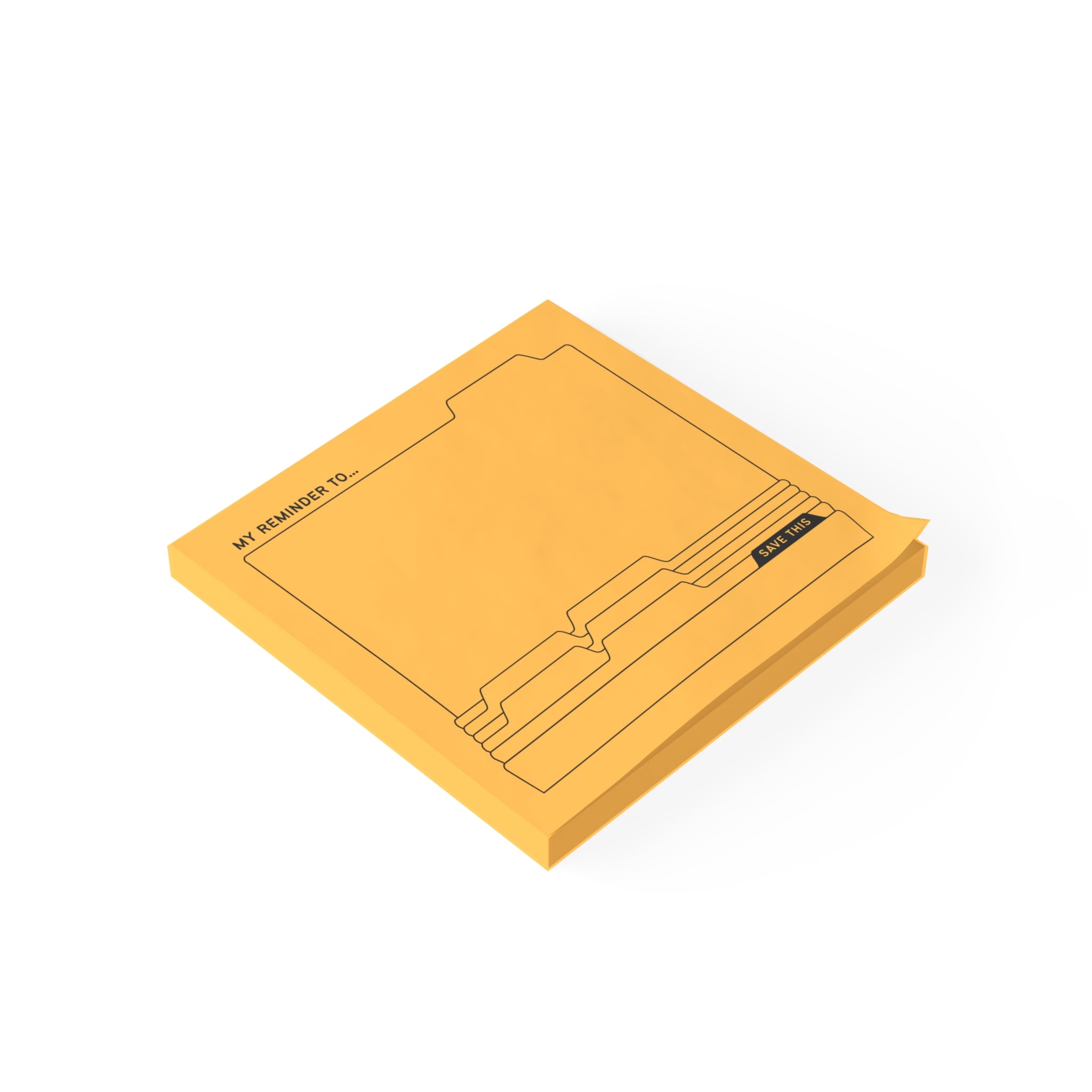 Daily Post-it® Note Pads - Gold