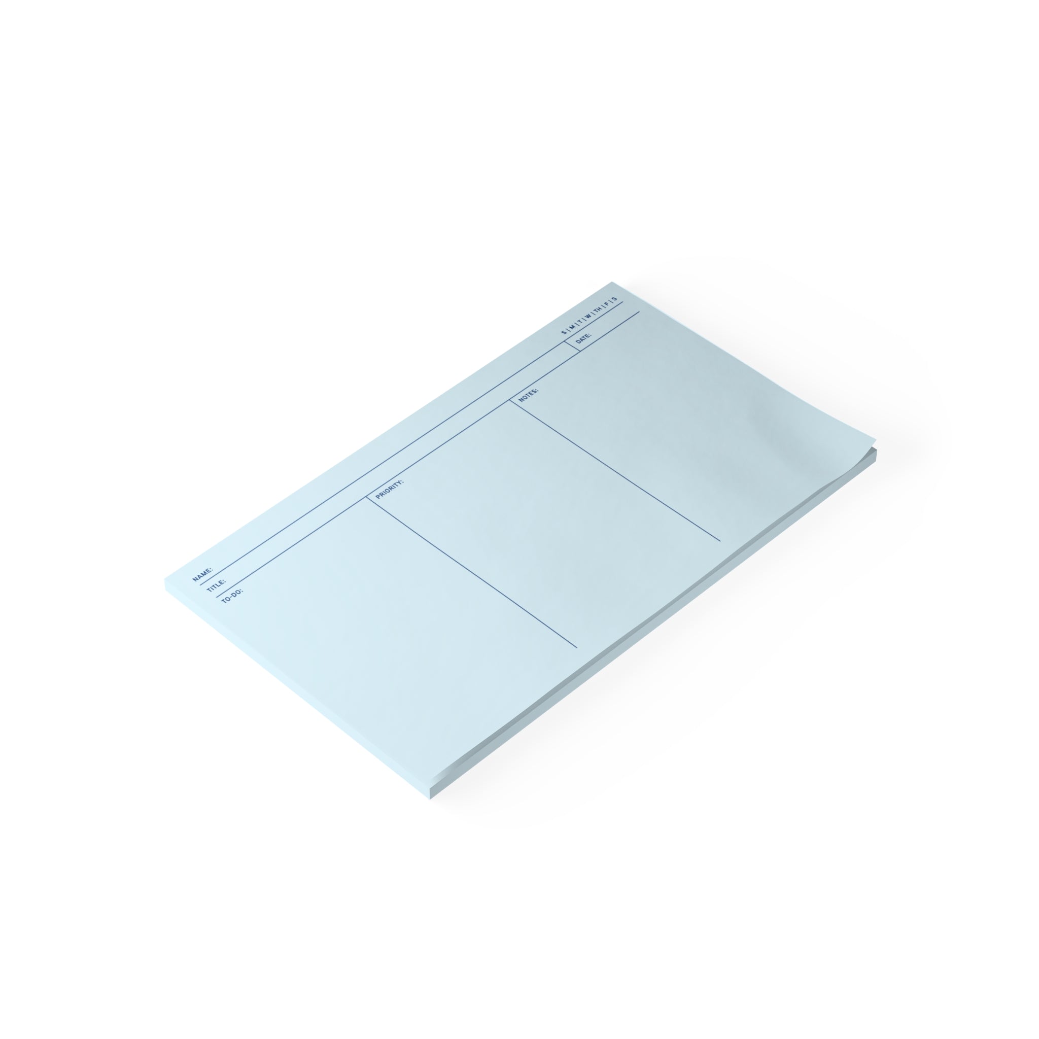 Task Tracker Post-it® Note Pads - Blue