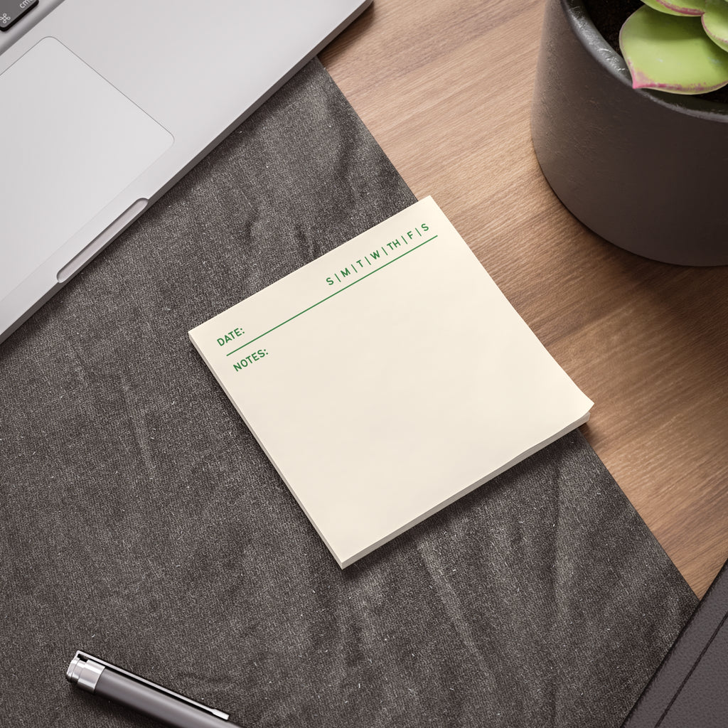 Task Tracker Post-it® Note Pads - White