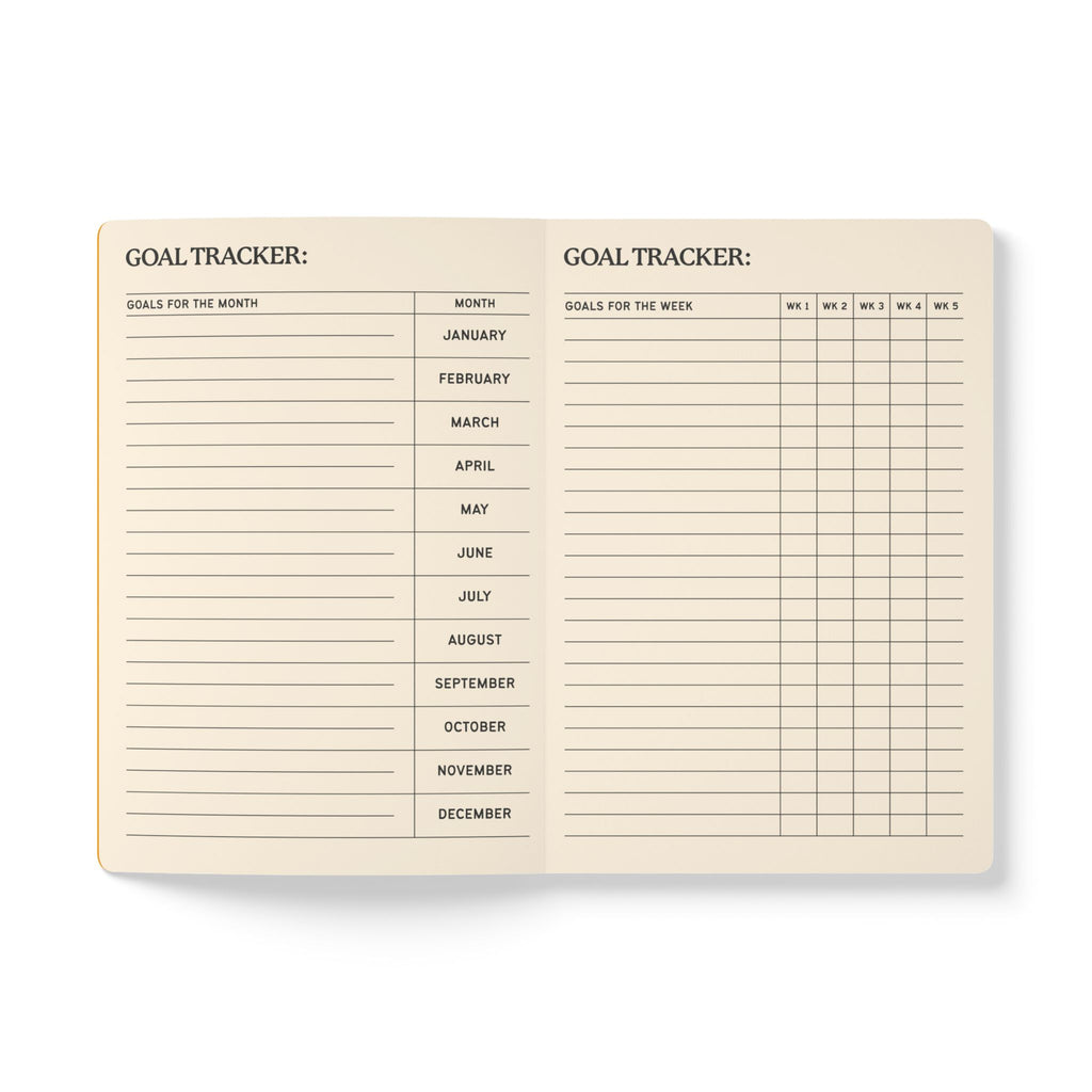 Softcover Journal (with Inside Prints) - Gold