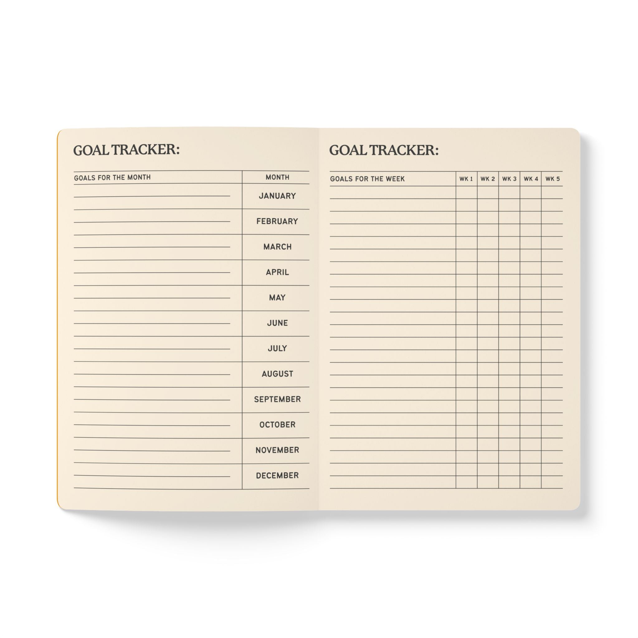 Softcover Journal (with Inside Prints) - Gold