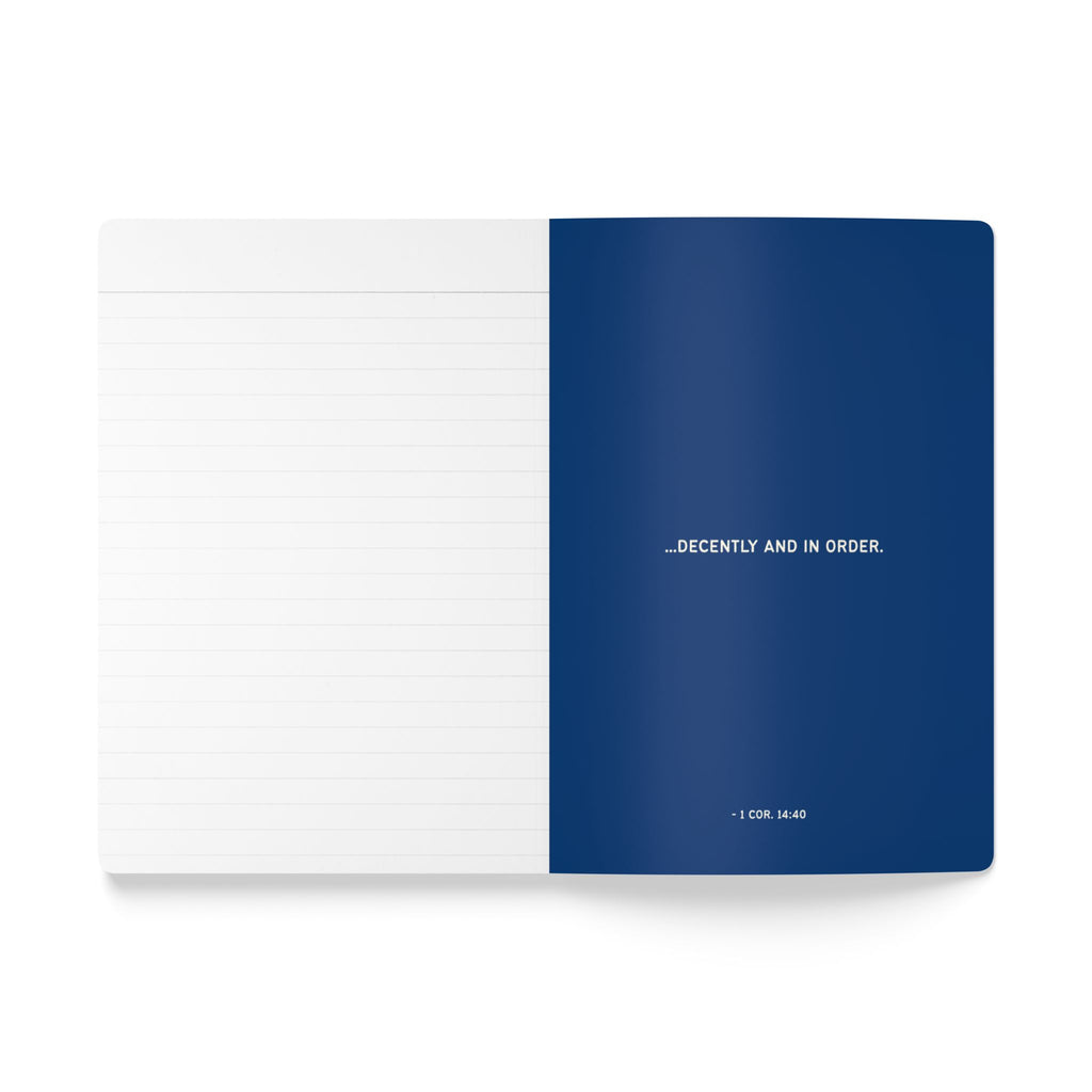 Softcover Journal (with Inside Prints) - Blue