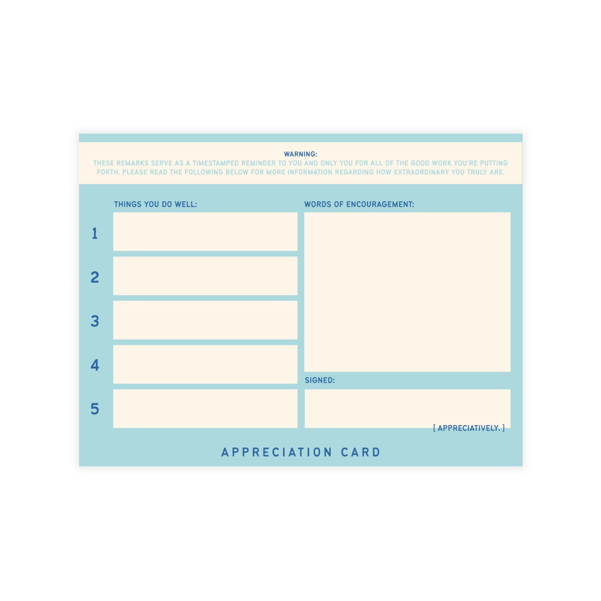 Good Work! Greeting Card Bundles (envelopes included)