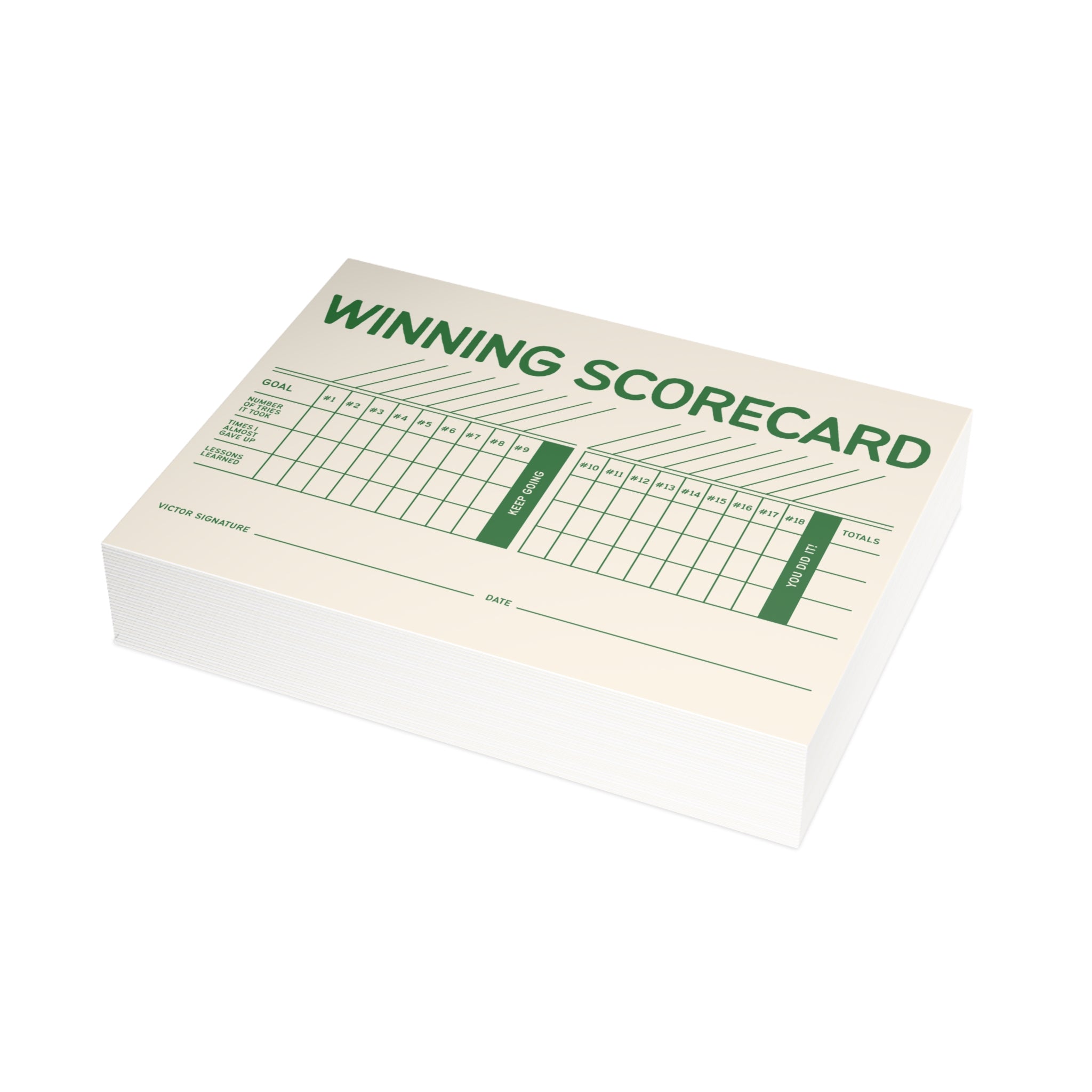 Winning Scorecard Greeting Card Bundles (envelopes included)