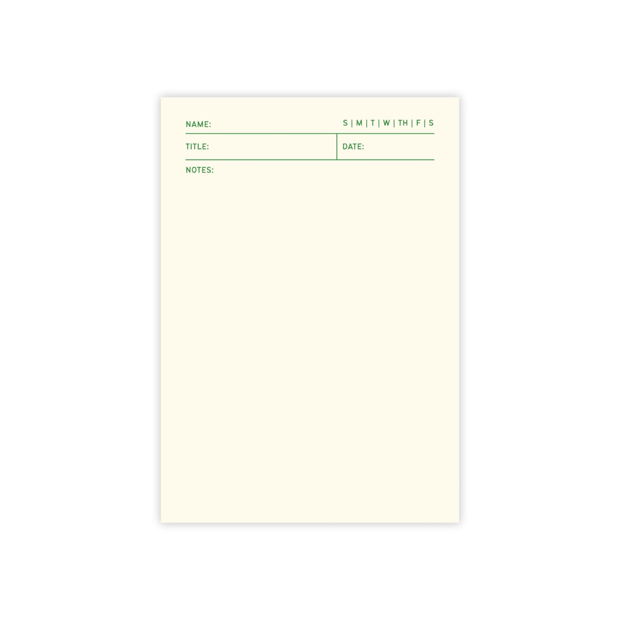 Task Tracker Post-it® Note Pads - White