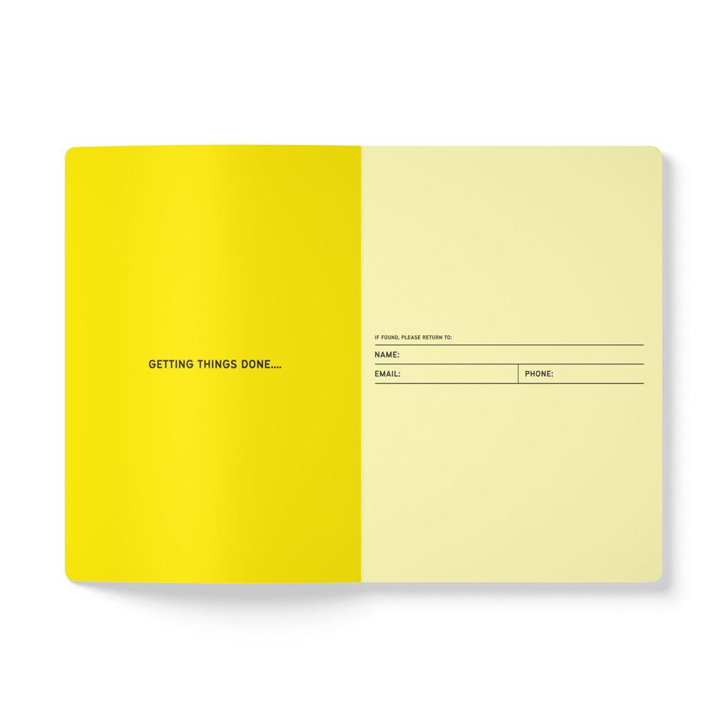 Softcover Journal (with Inside Prints) - Yellow