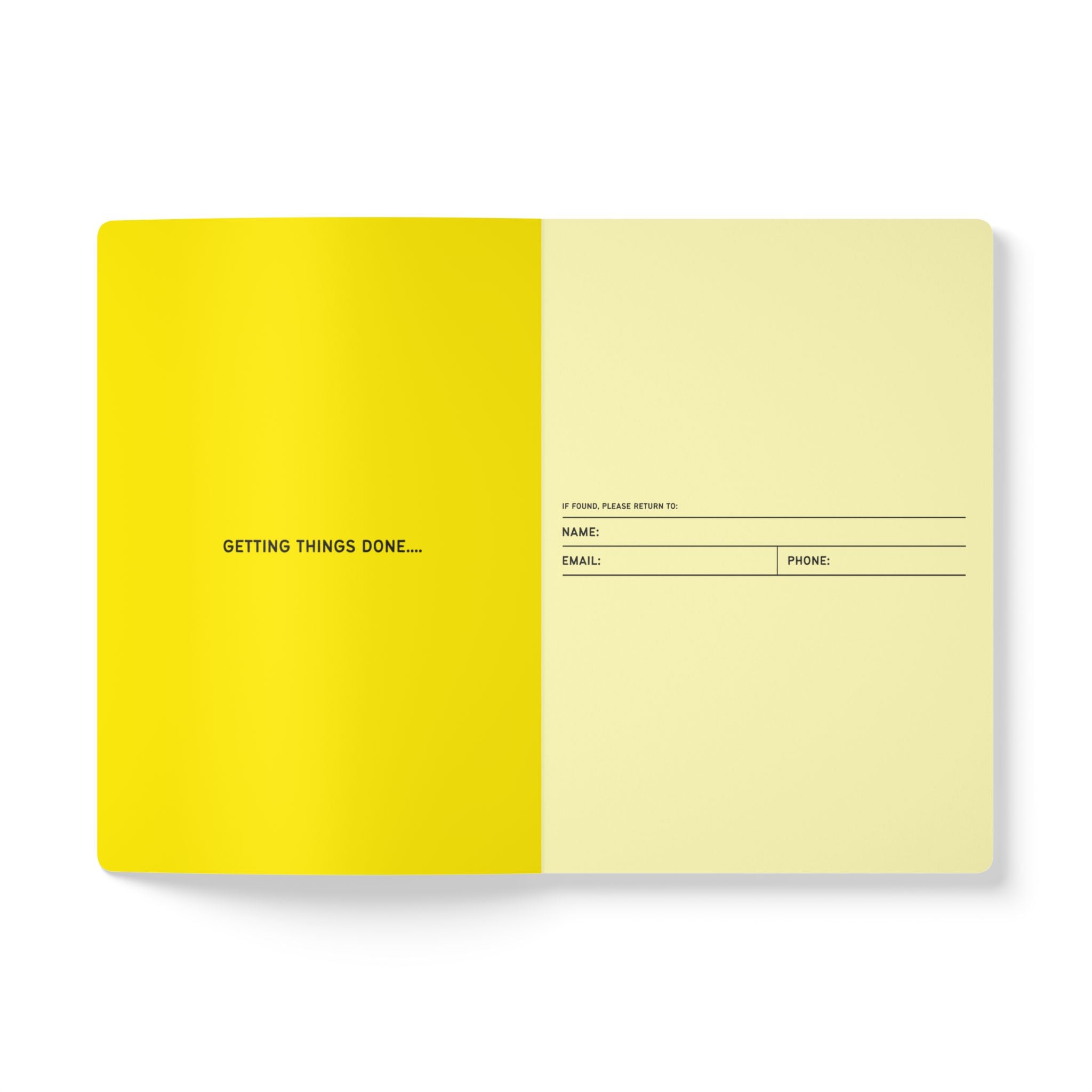 Softcover Journal (with Inside Prints) - Yellow