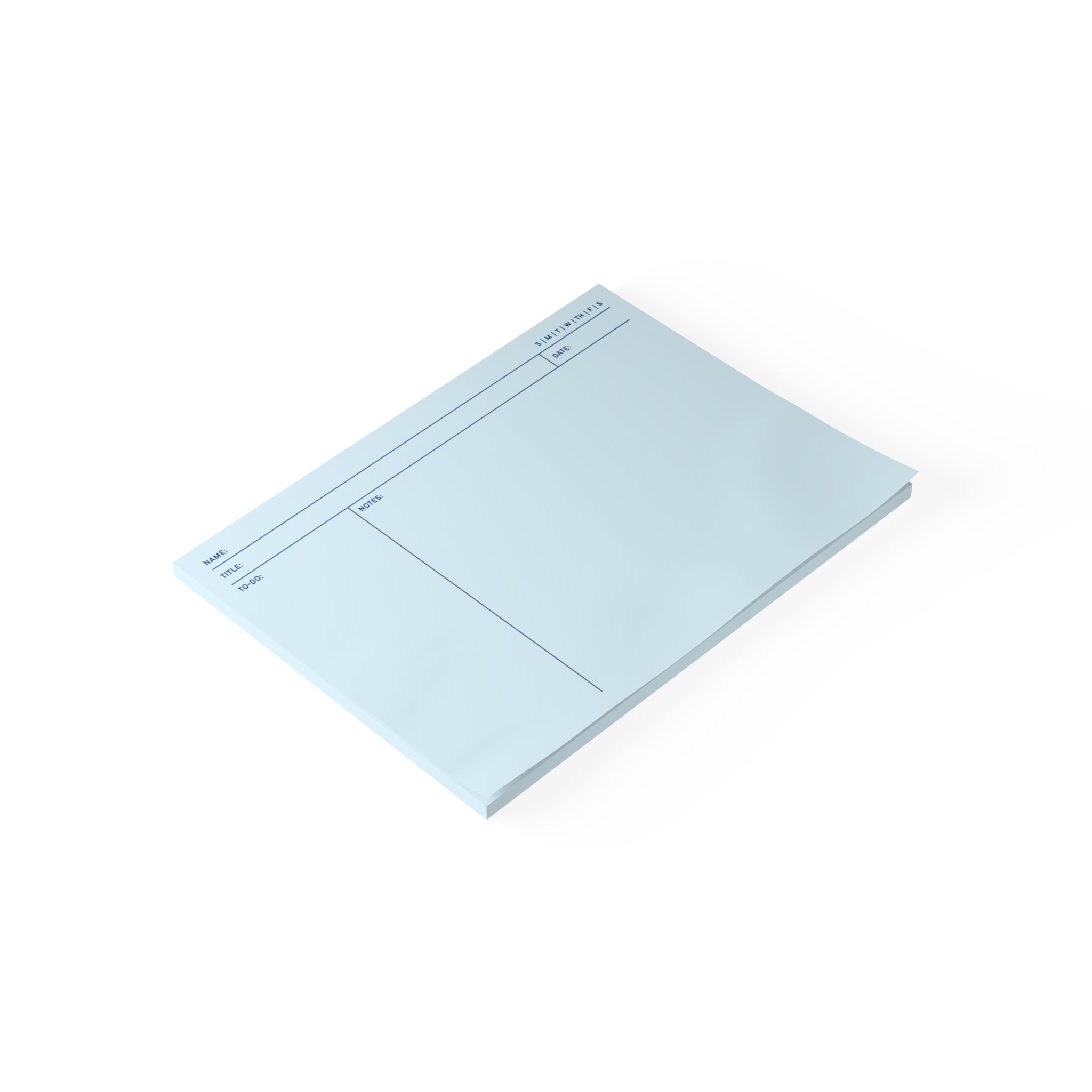 Task Tracker Post-it® Note Pads - Blue