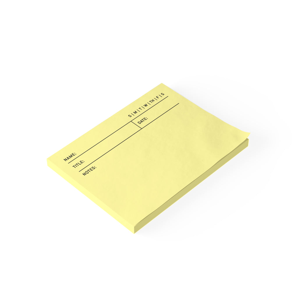Task Tracker Post-it® Note Pads - Yellow