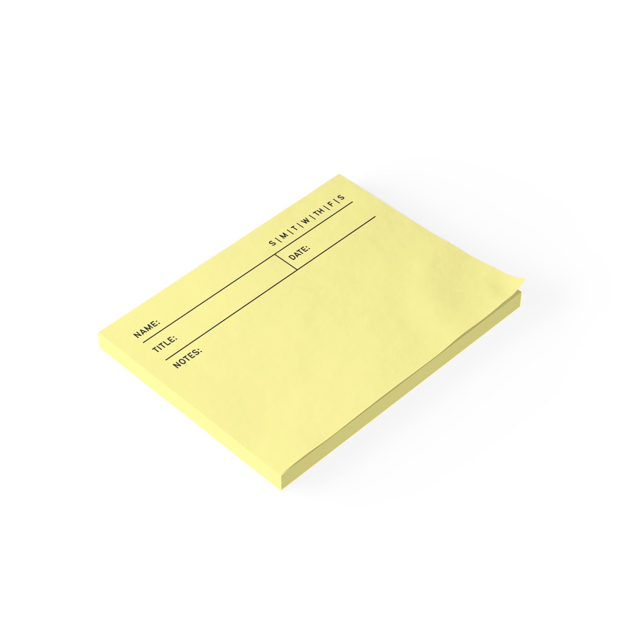 Task Tracker Post-it® Note Pads - Yellow