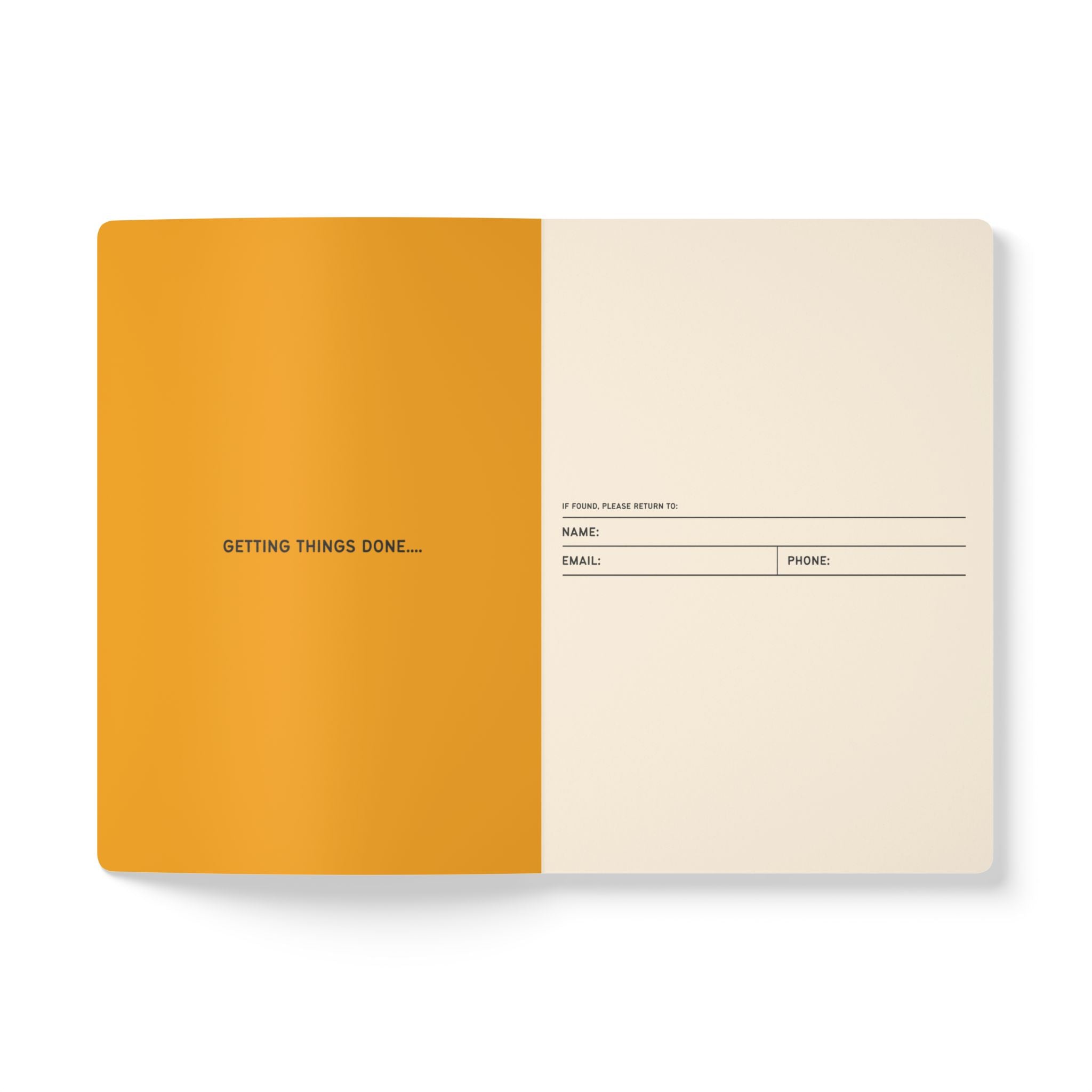 Softcover Journal (with Inside Prints) - Gold
