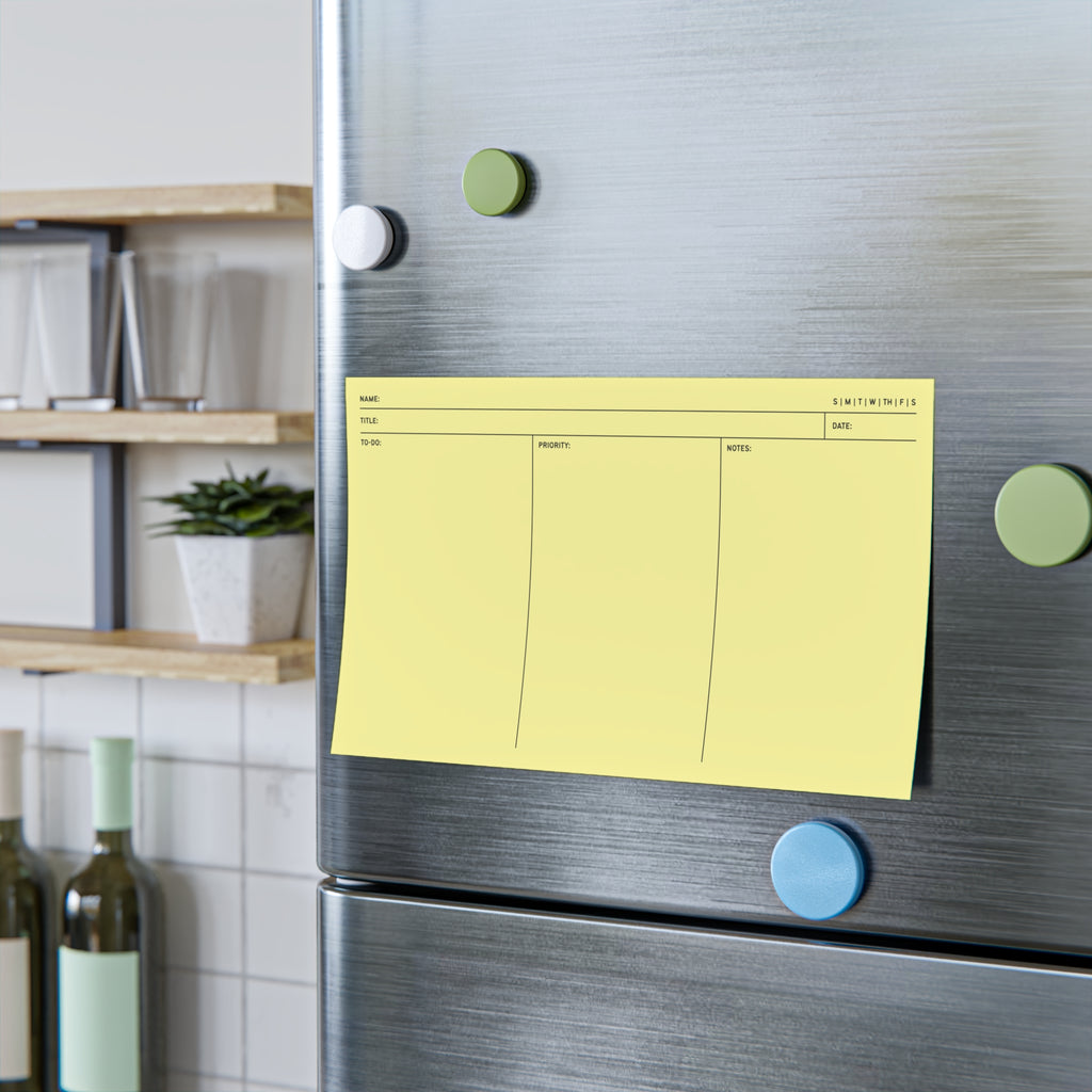 Task Tracker Post-it® Note Pads - Yellow