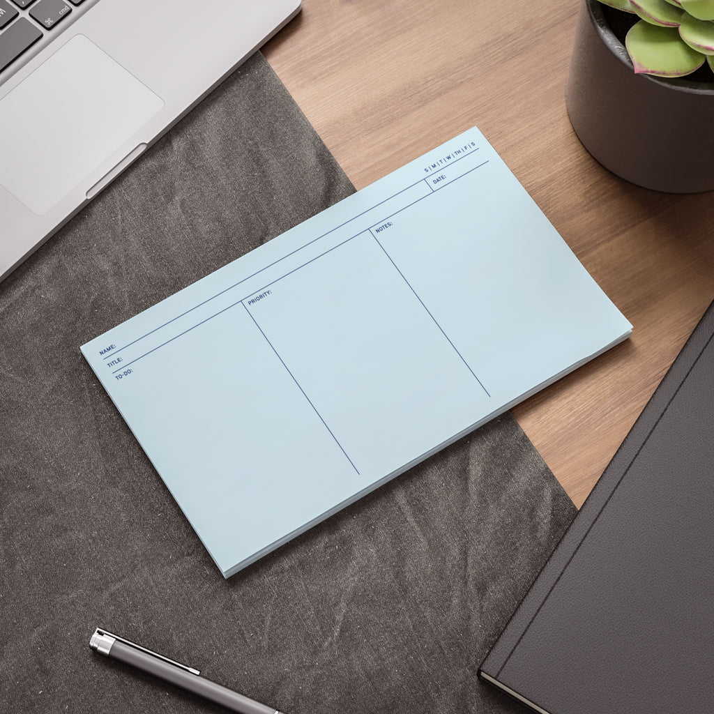 Task Tracker Post-it® Note Pads - Blue