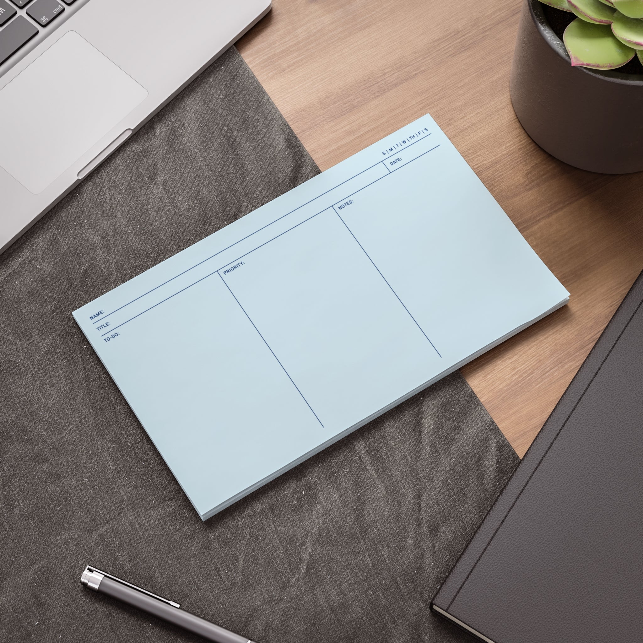 Task Tracker Post-it® Note Pads - Blue