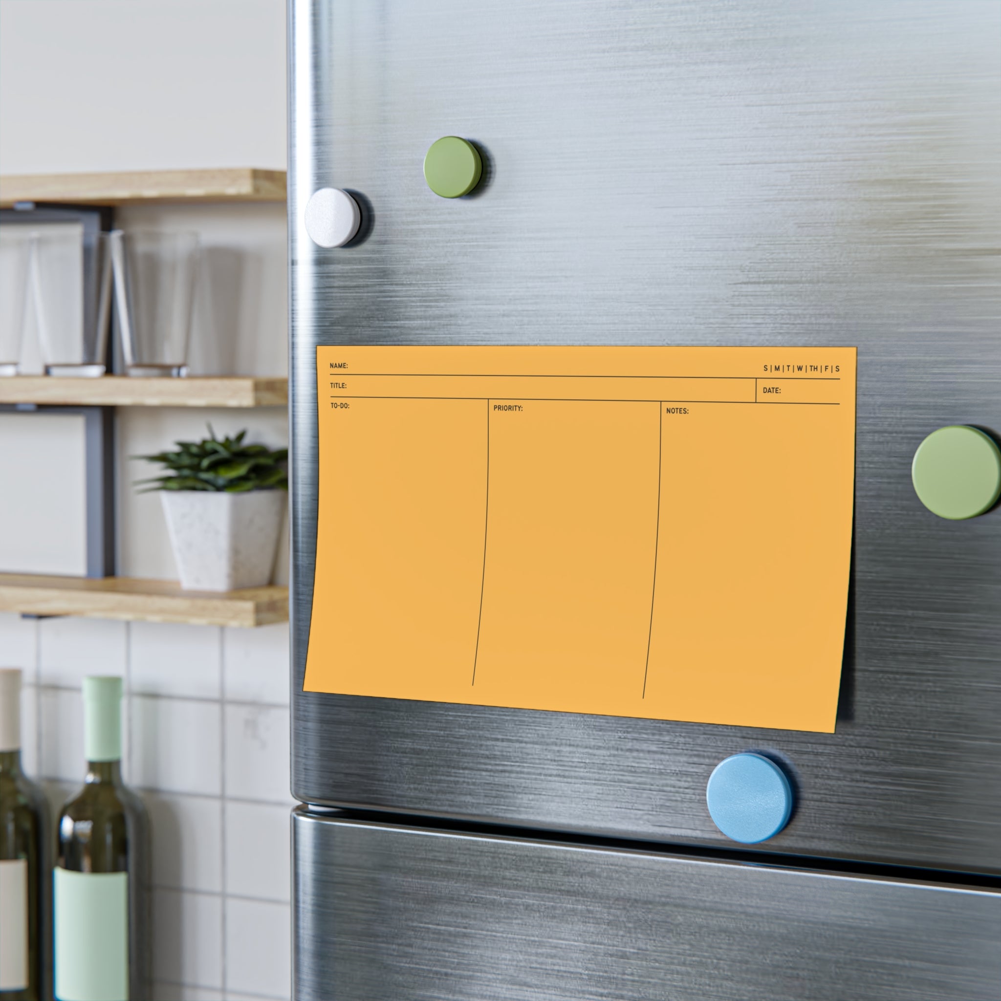 Task Tracker Post-it® Note Pads - Gold