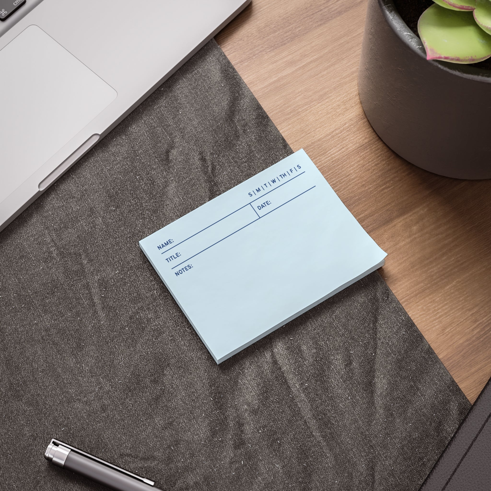 Task Tracker Post-it® Note Pads - Blue