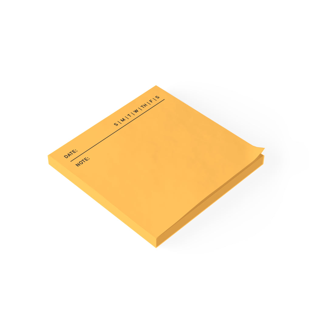 Task Tracker Post-it® Note Pads - Gold