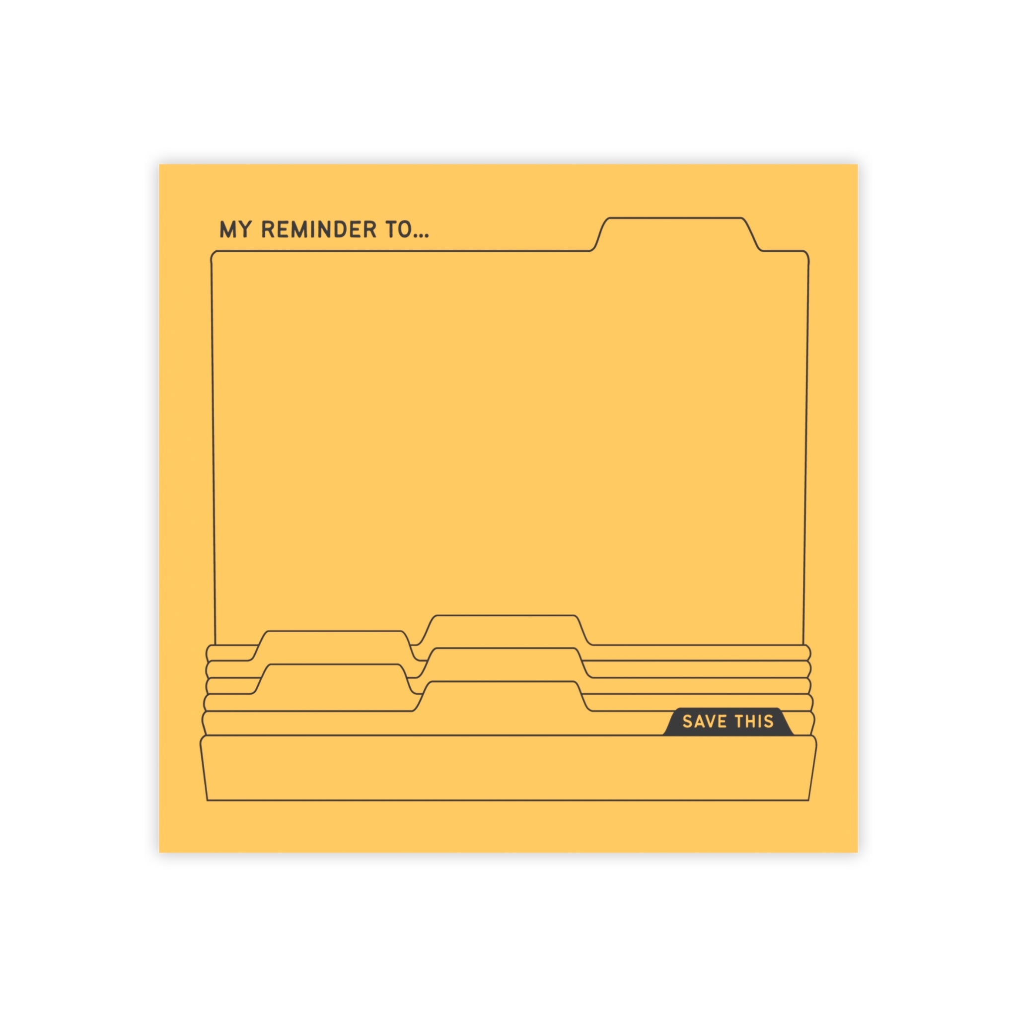 Daily Post-it® Note Pads - Gold