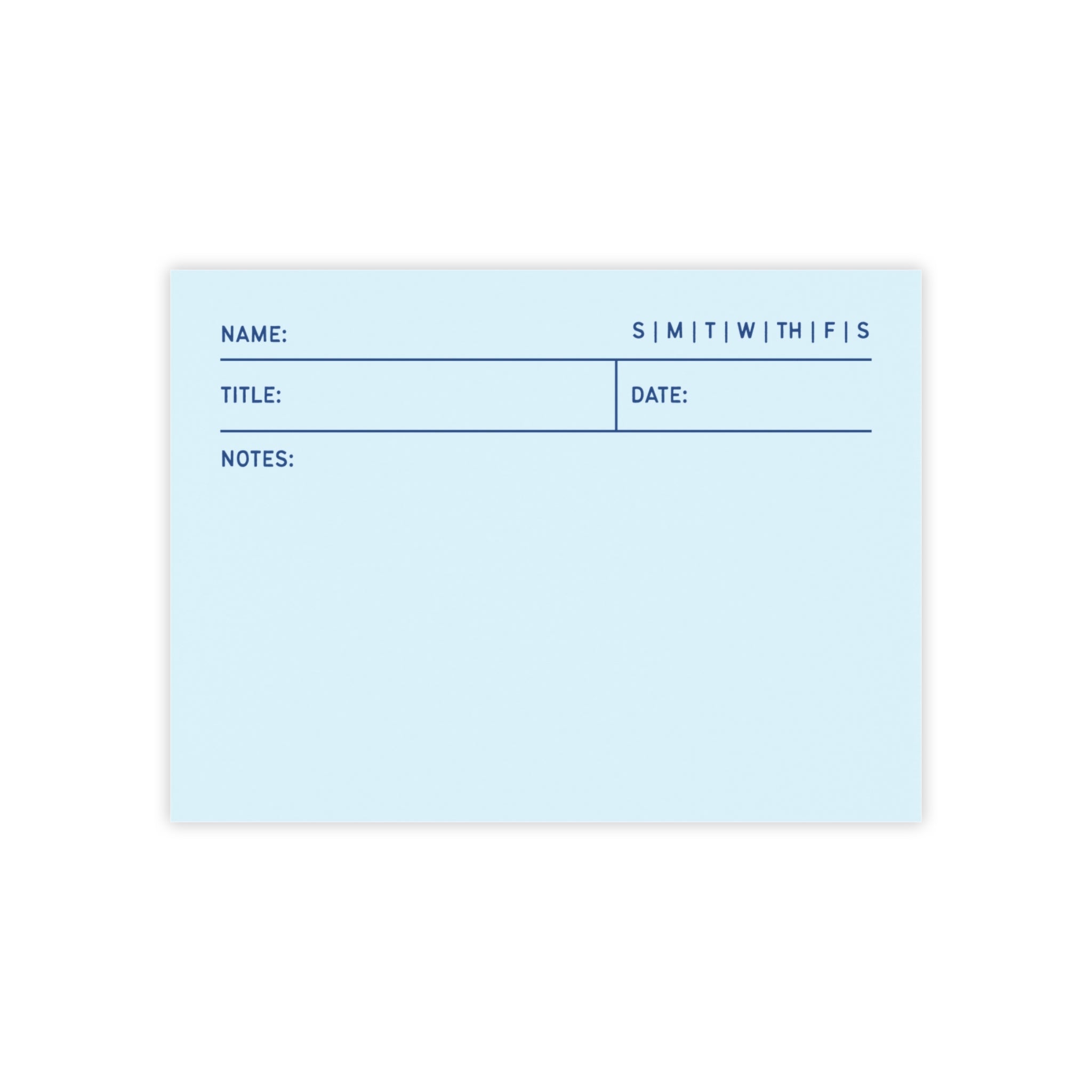 Task Tracker Post-it® Note Pads - Blue