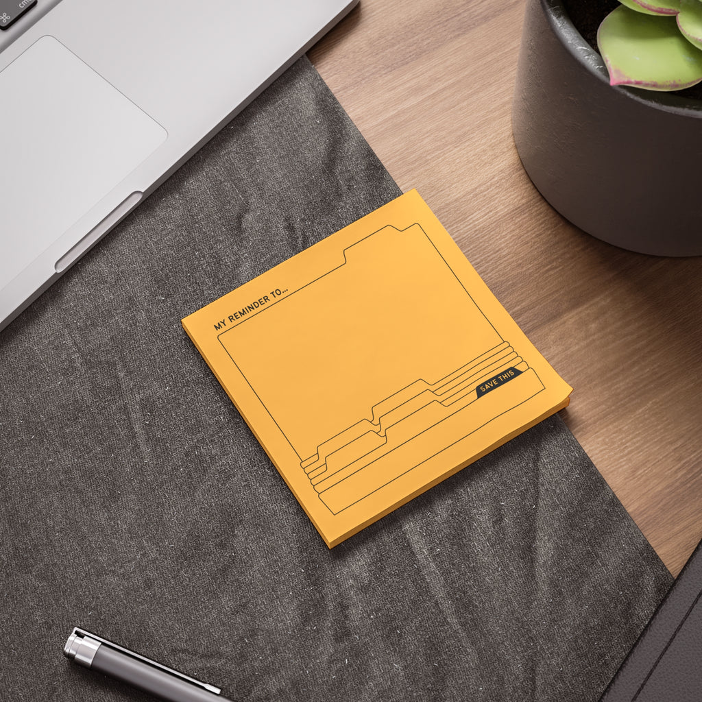 Daily Post-it® Note Pads - Gold