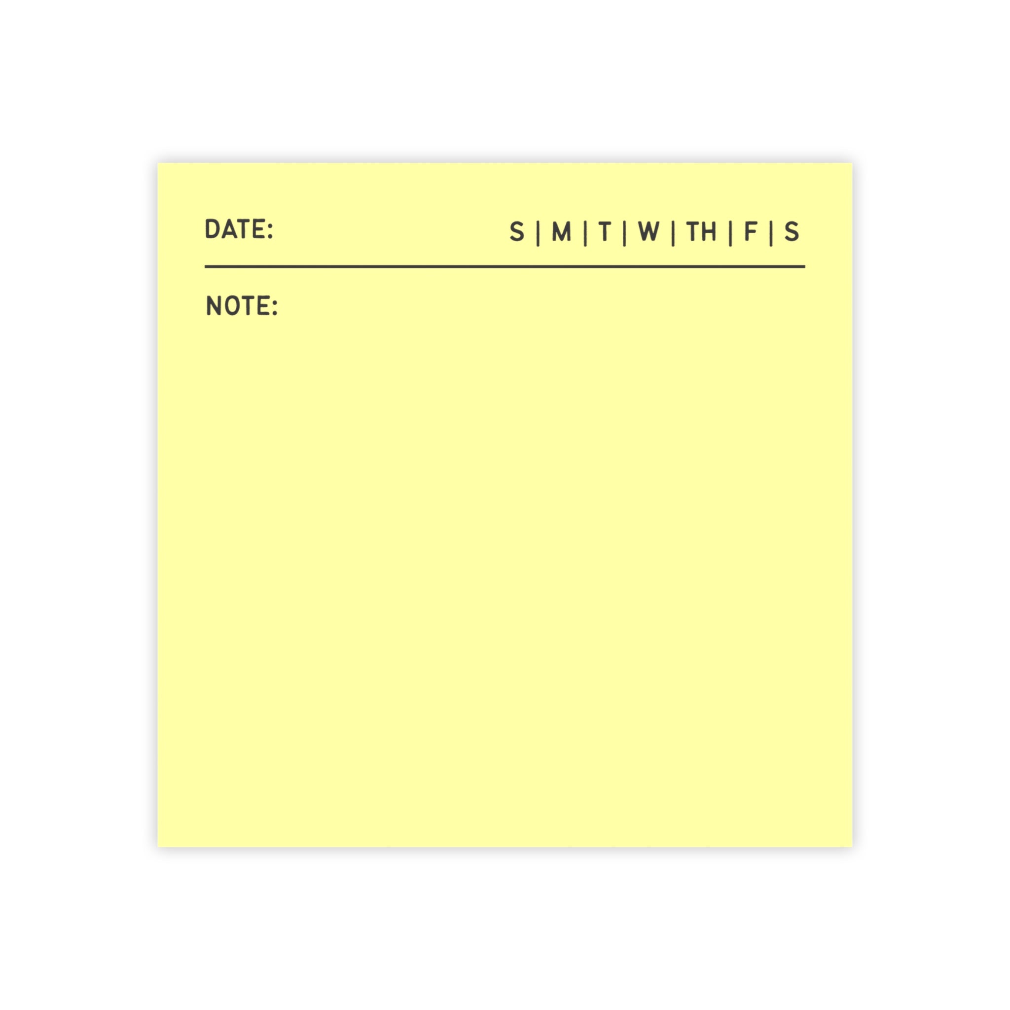 Task Tracker Post-it® Note Pads - Yellow