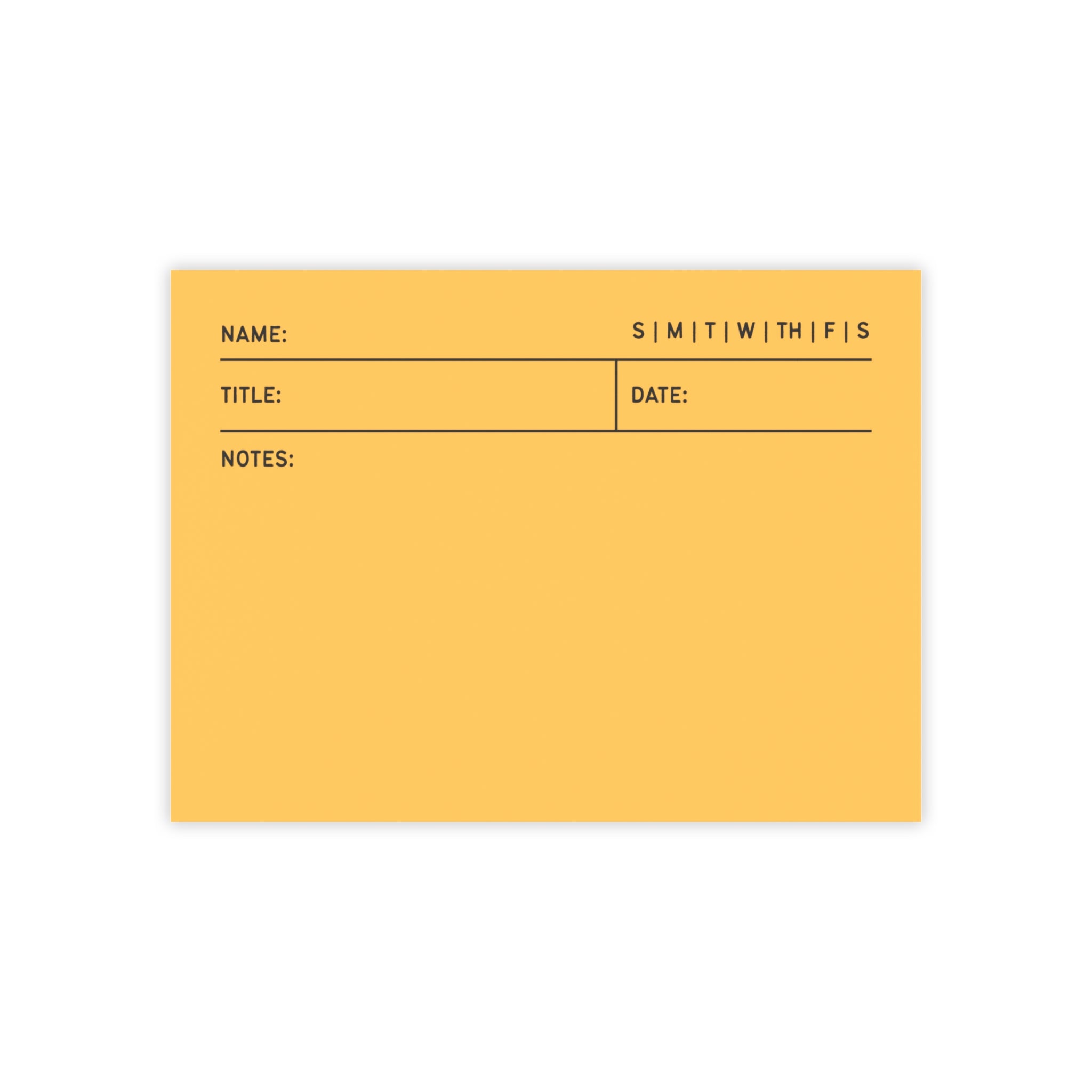 Task Tracker Post-it® Note Pads - Gold