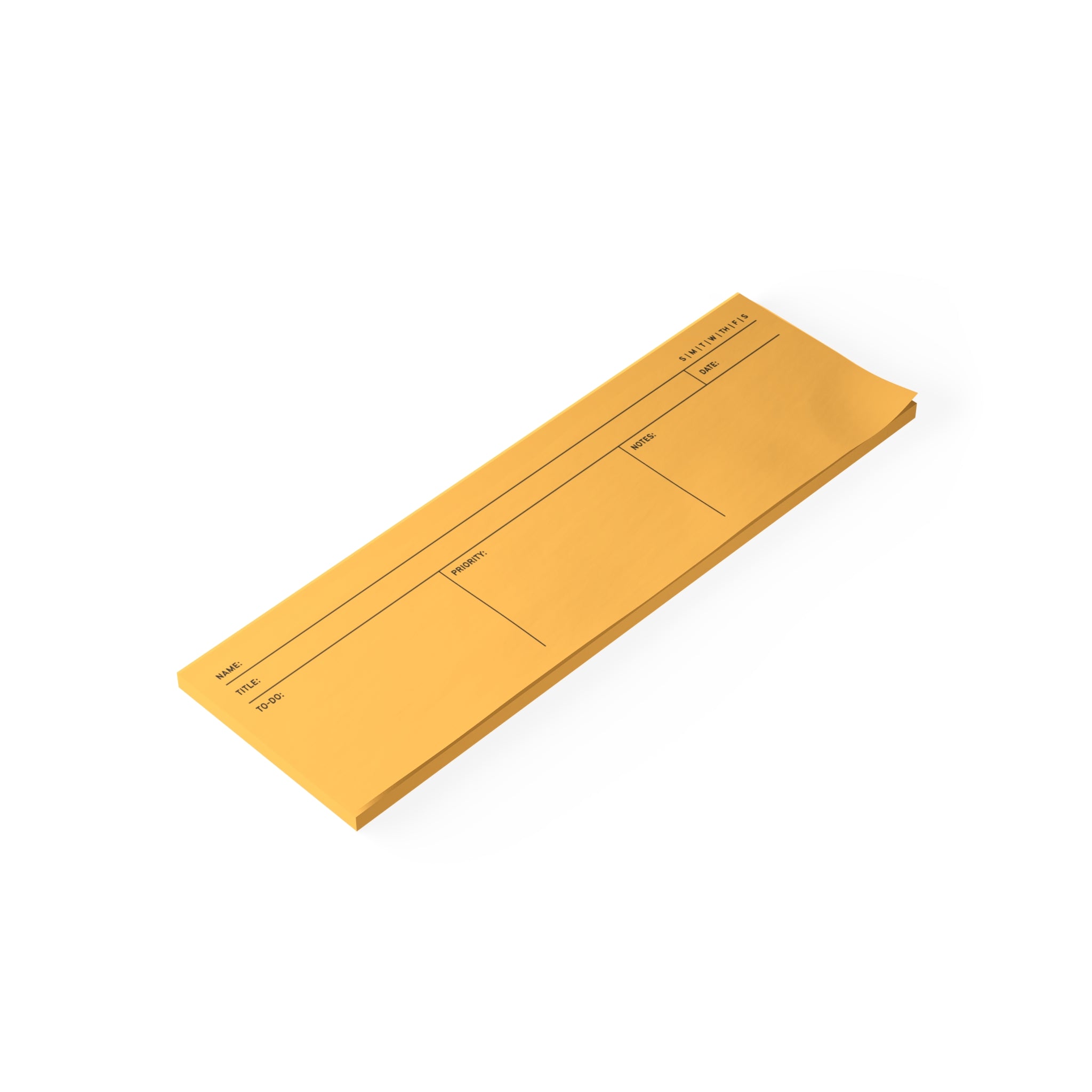 Task Tracker Post-it® Note Pads - Gold