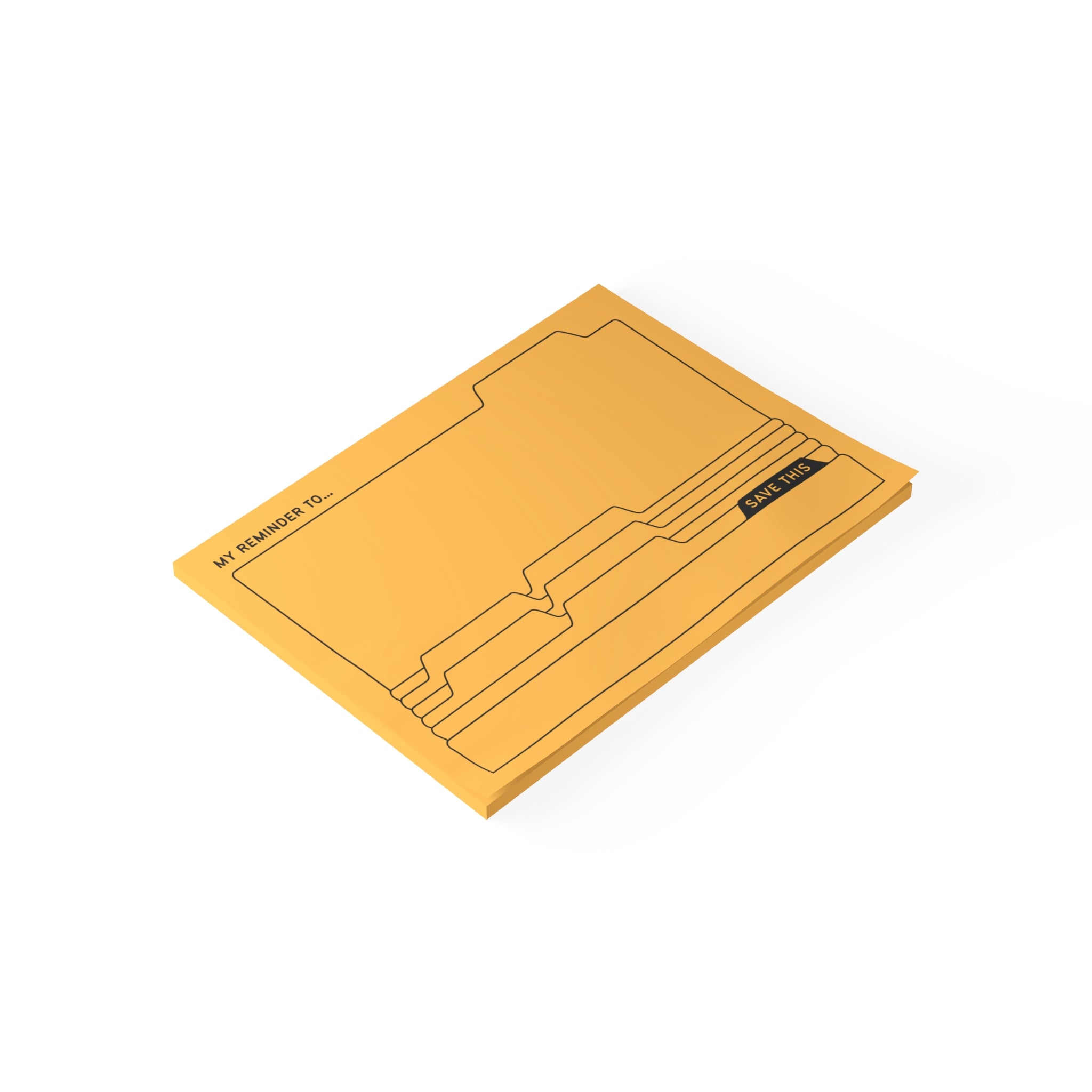 Daily Post-it® Note Pads - Gold