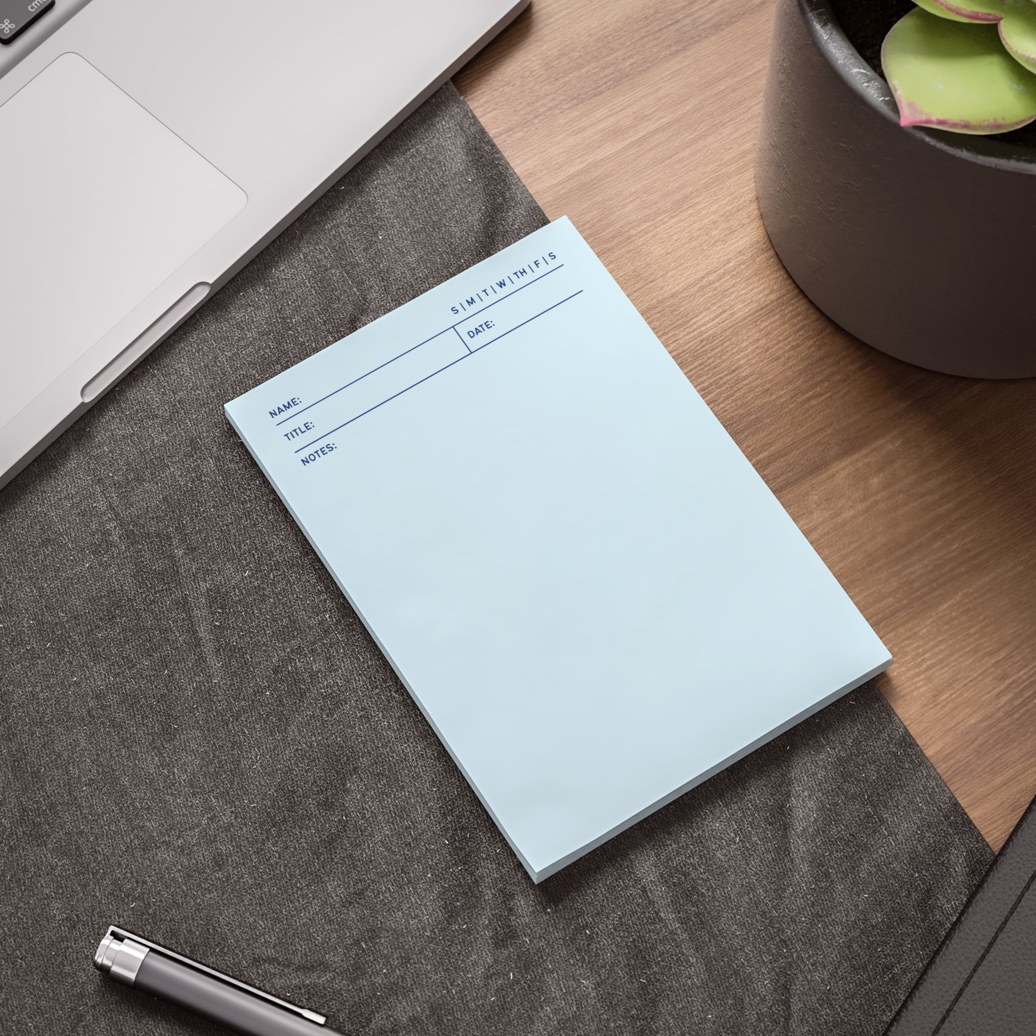 Task Tracker Post-it® Note Pads - Blue